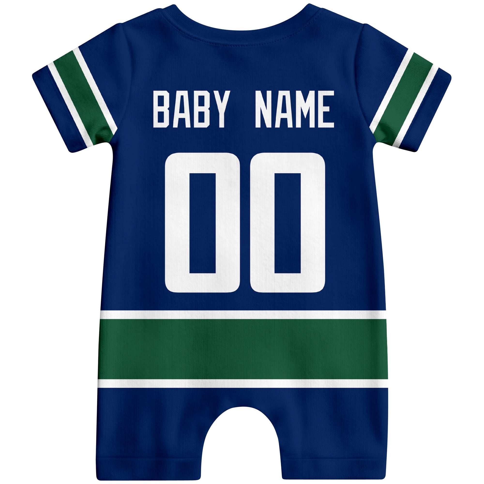 Personalized Vancouver Hockey Baby Bodysuit - Custom Name & Number ANTKING