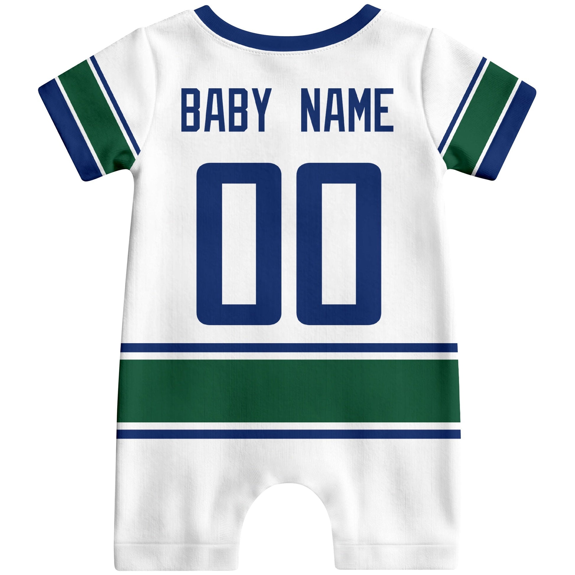 Personalized Vancouver Hockey Baby Bodysuit - Custom Name & Number ANTKING