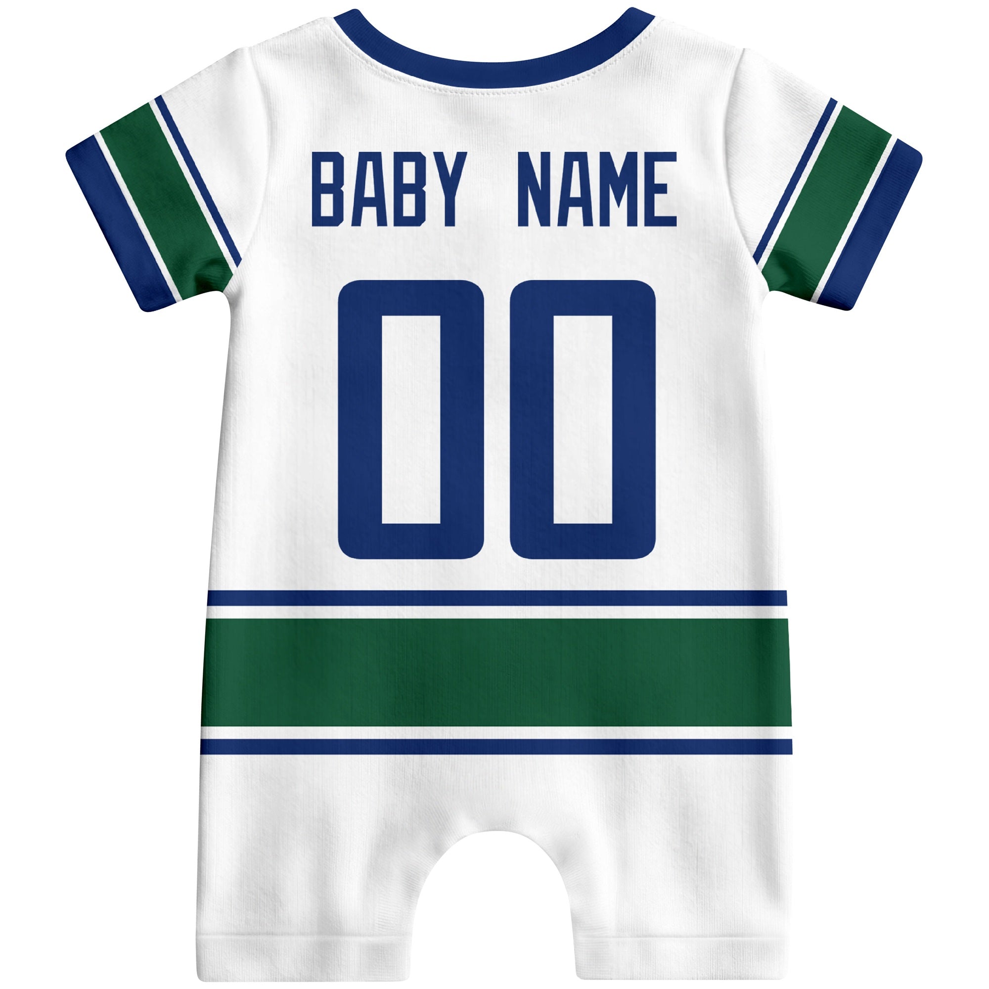 Personalized Vancouver Hockey Baby Bodysuit - Custom Name & Number ANTKING