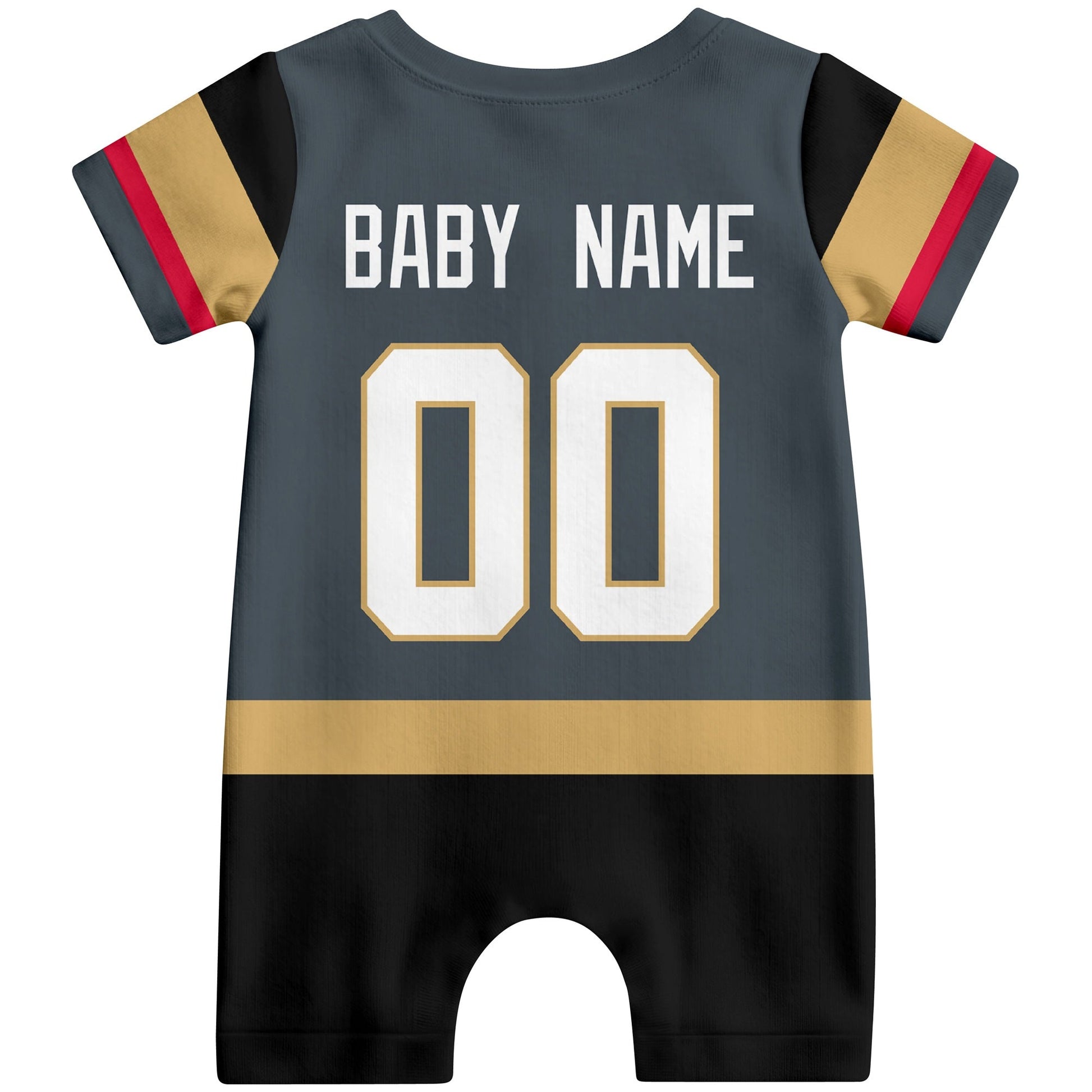 Personalized Vegas Hockey Baby Bodysuit - Custom Name & Number ANTKING