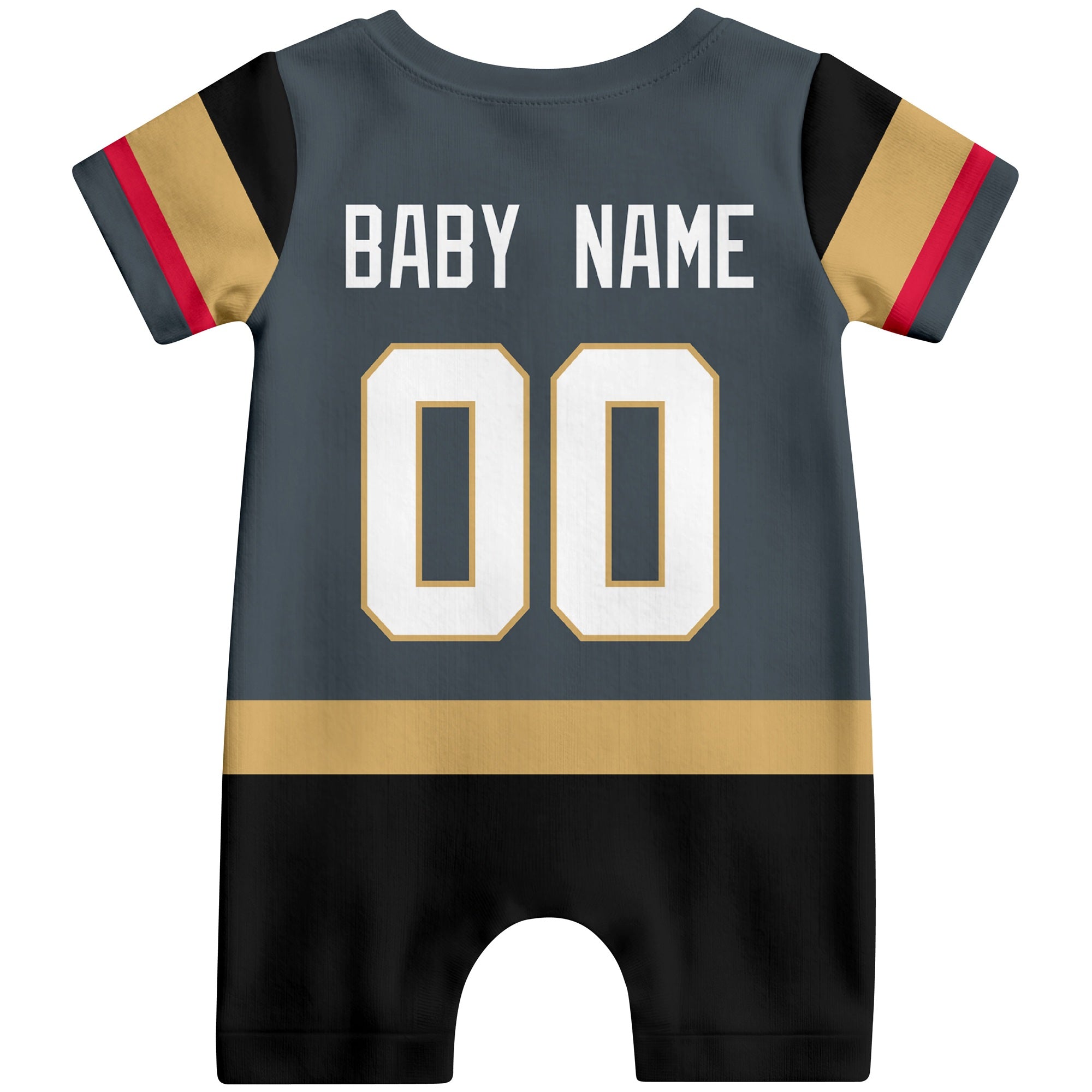 Personalized Vegas Hockey Baby Bodysuit - Custom Name & Number ANTKING