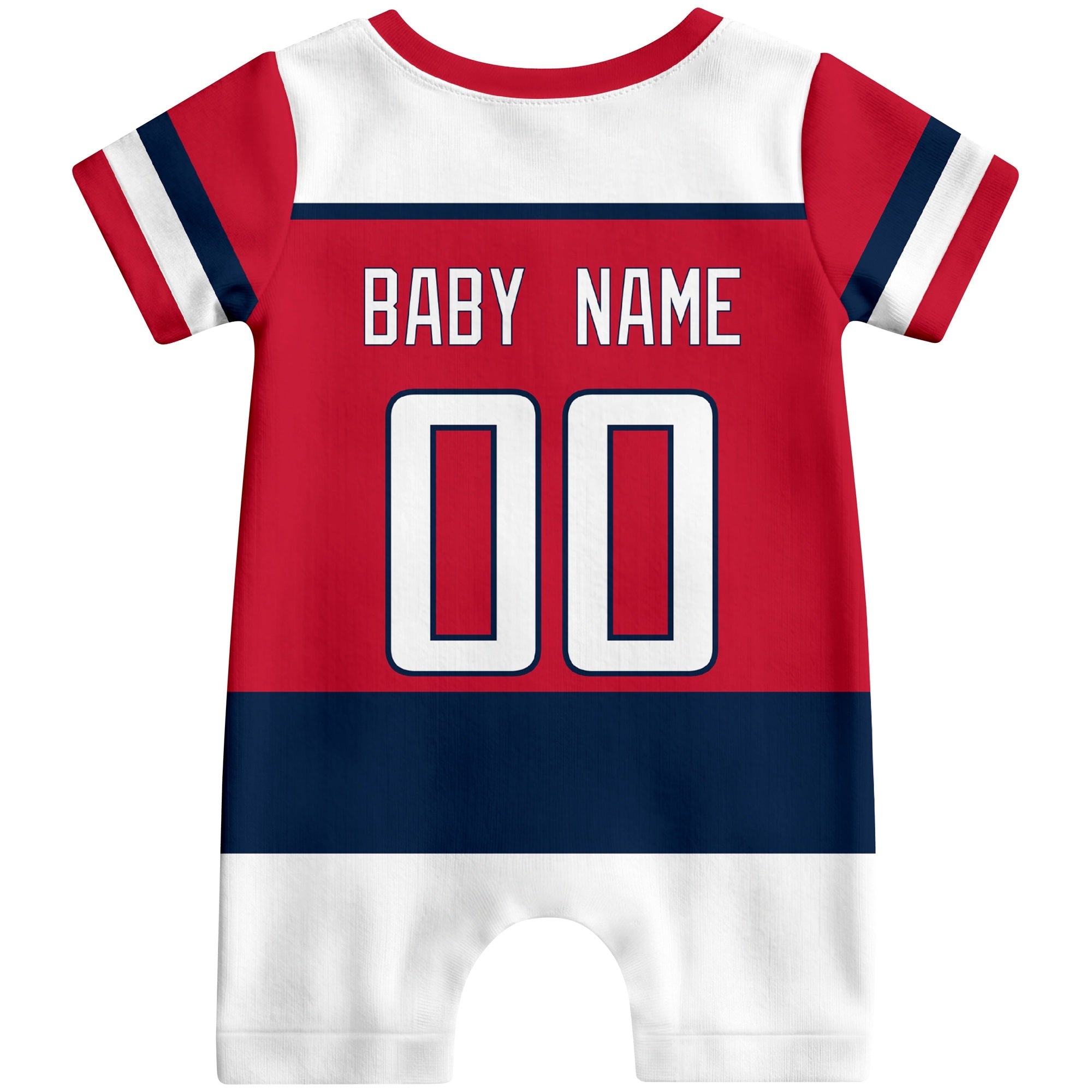 Personalized Washington Hockey Baby Bodysuit - Custom Name & Number ANTKING