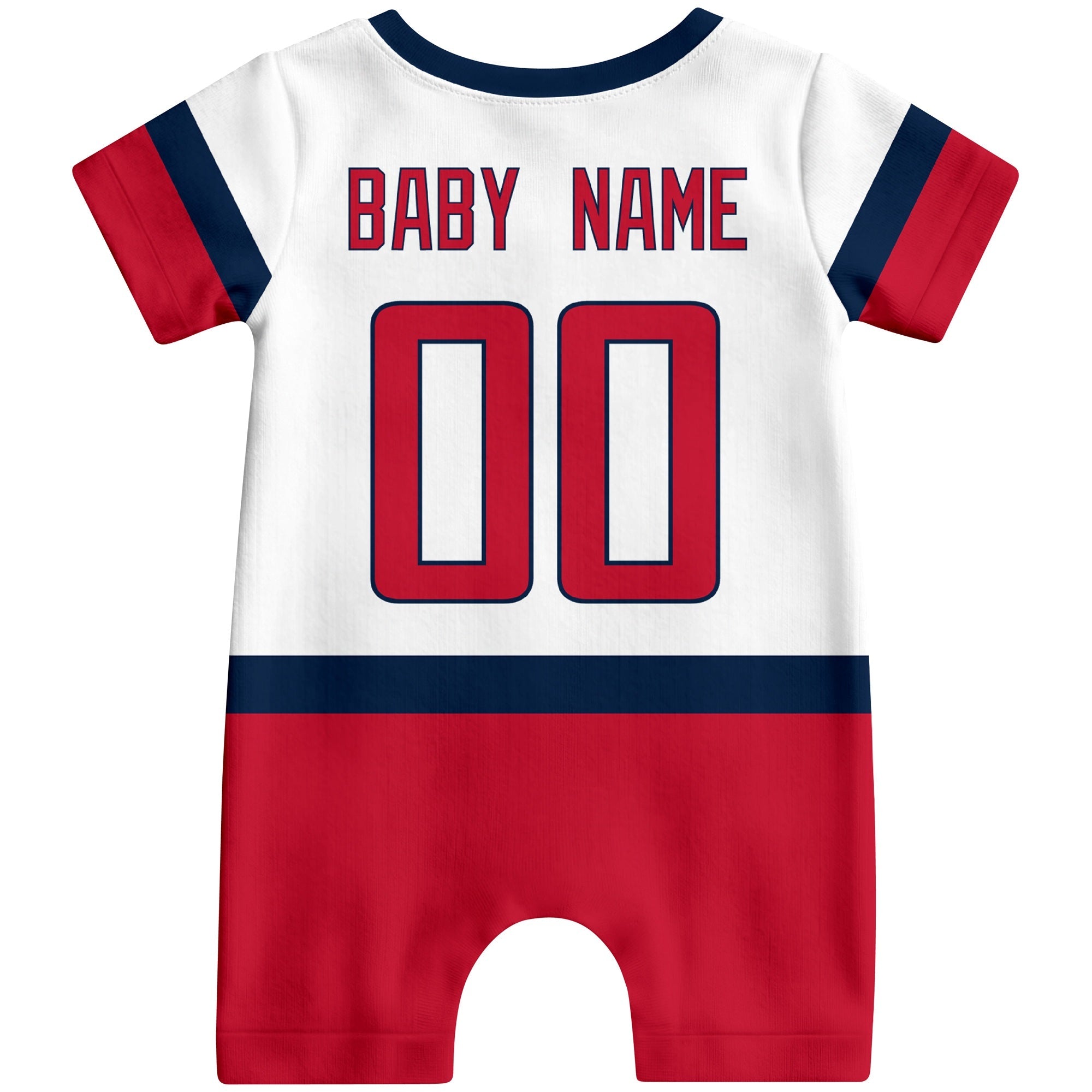 Personalized Washington Hockey Baby Bodysuit - Custom Name & Number ANTKING