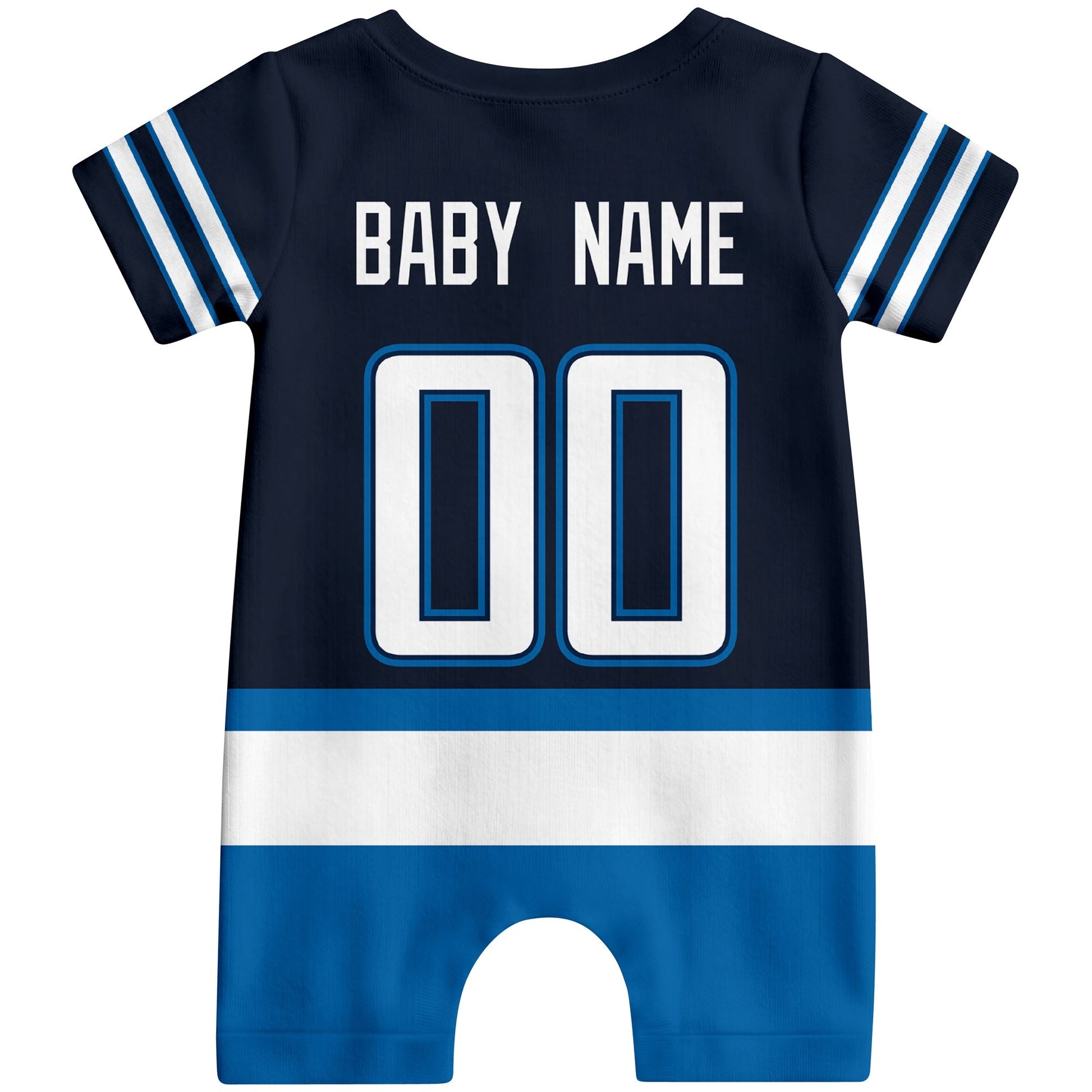 Personalized Winnipeg Hockey Baby Bodysuit - Custom Name & Number ANTKING