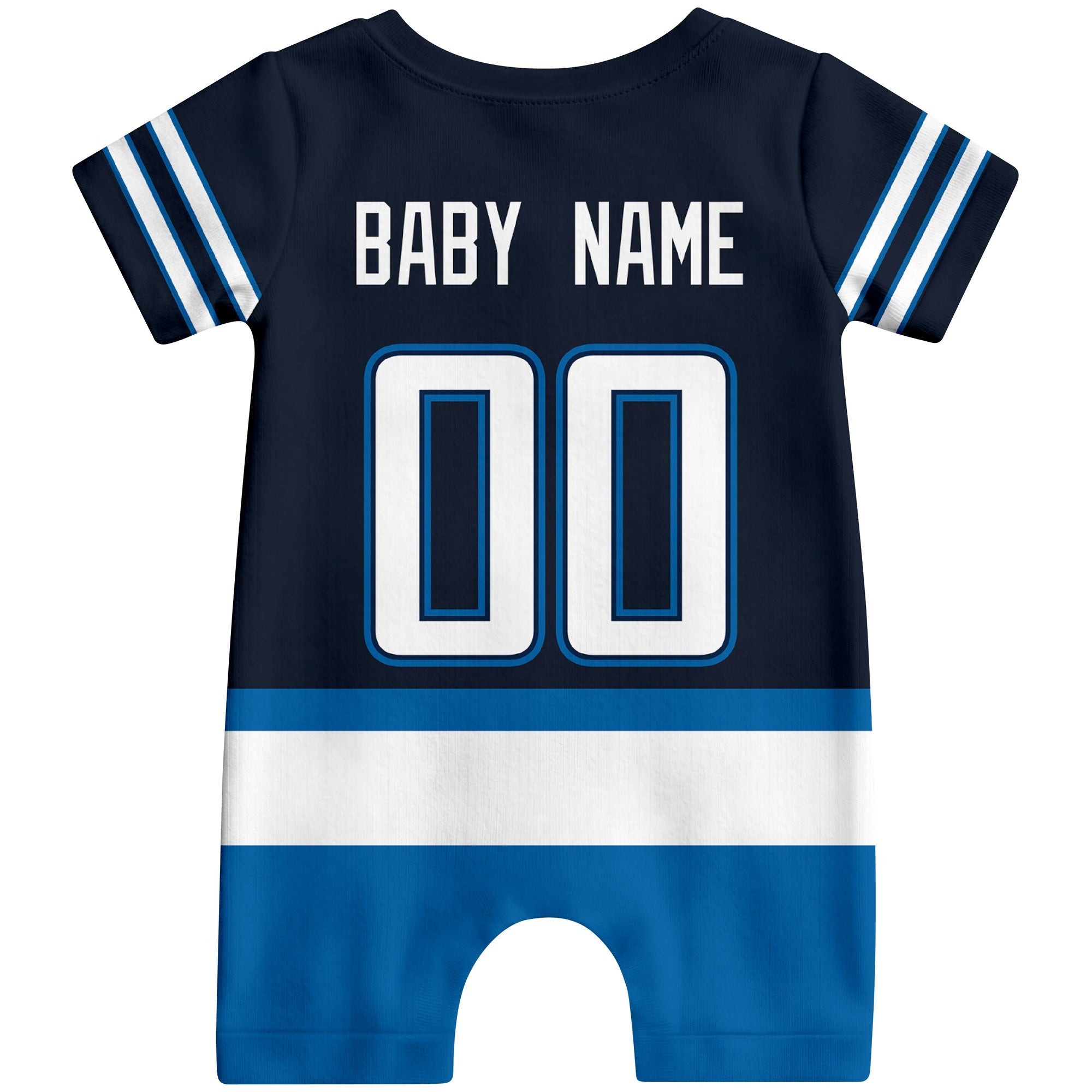 Personalized Winnipeg Hockey Baby Bodysuit - Custom Name & Number ANTKING
