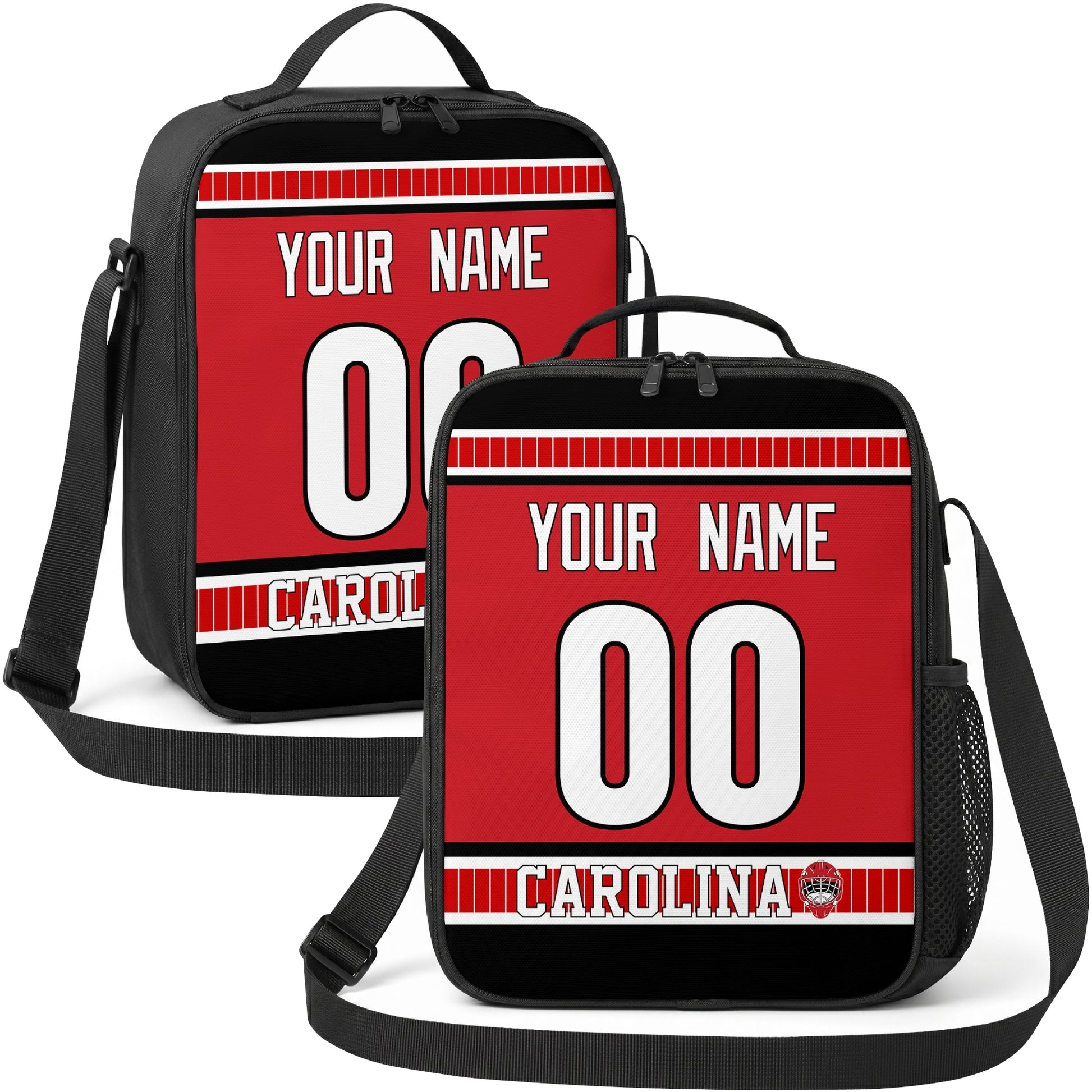 Carolina hockey shoulder bag display in Red city-color style