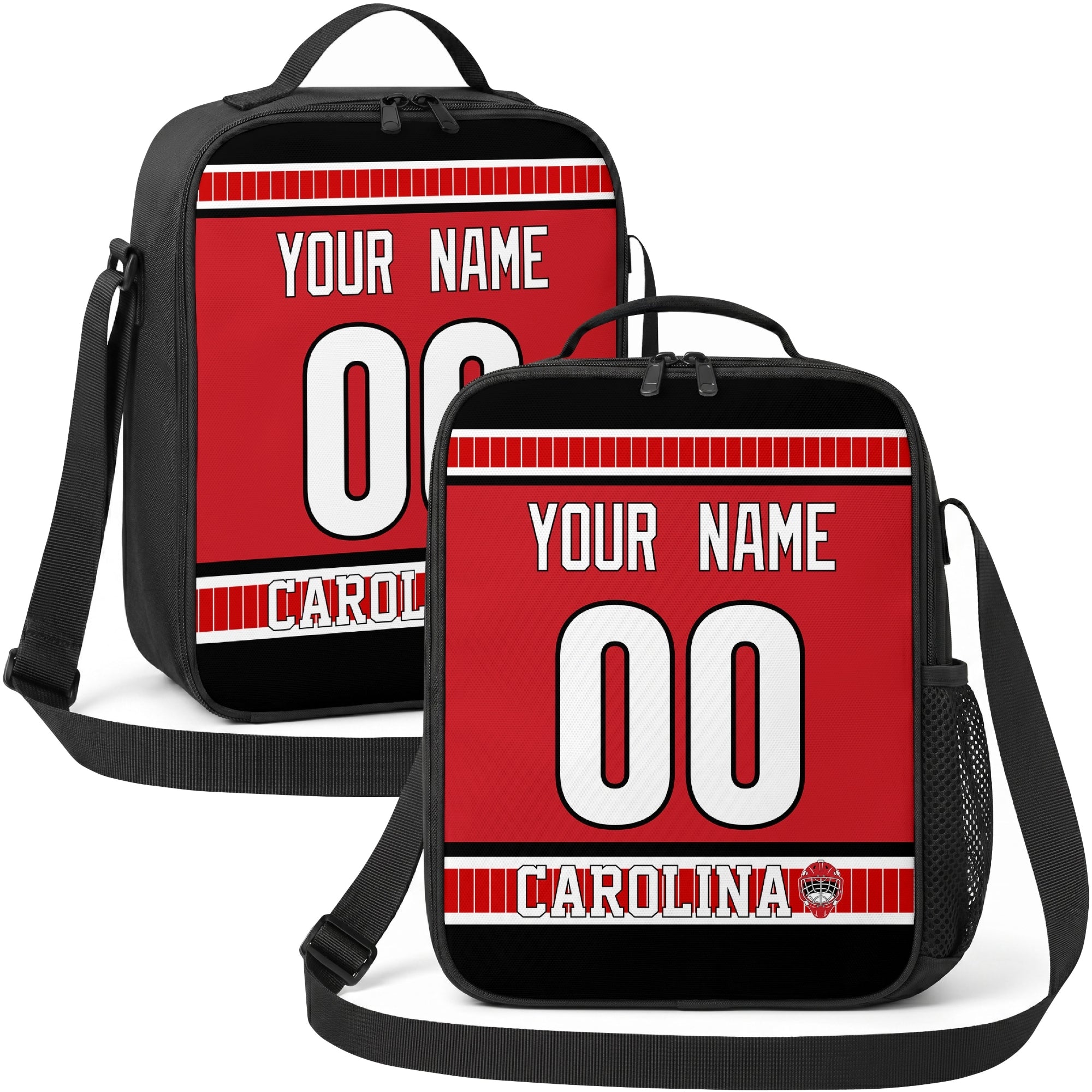 Carolina hockey shoulder bag display in Red city-color style