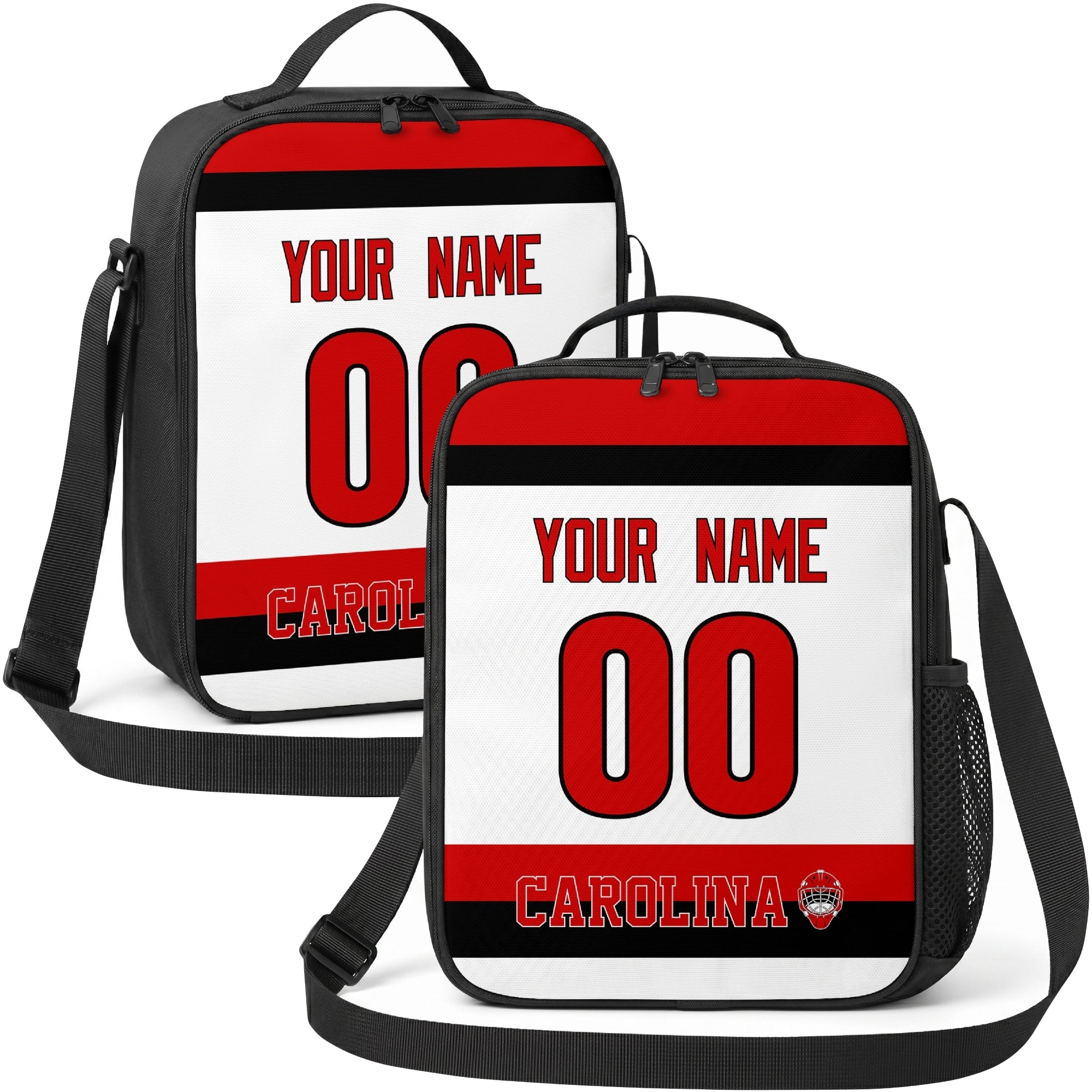 Carolina hockey shoulder bag display in White city-color style