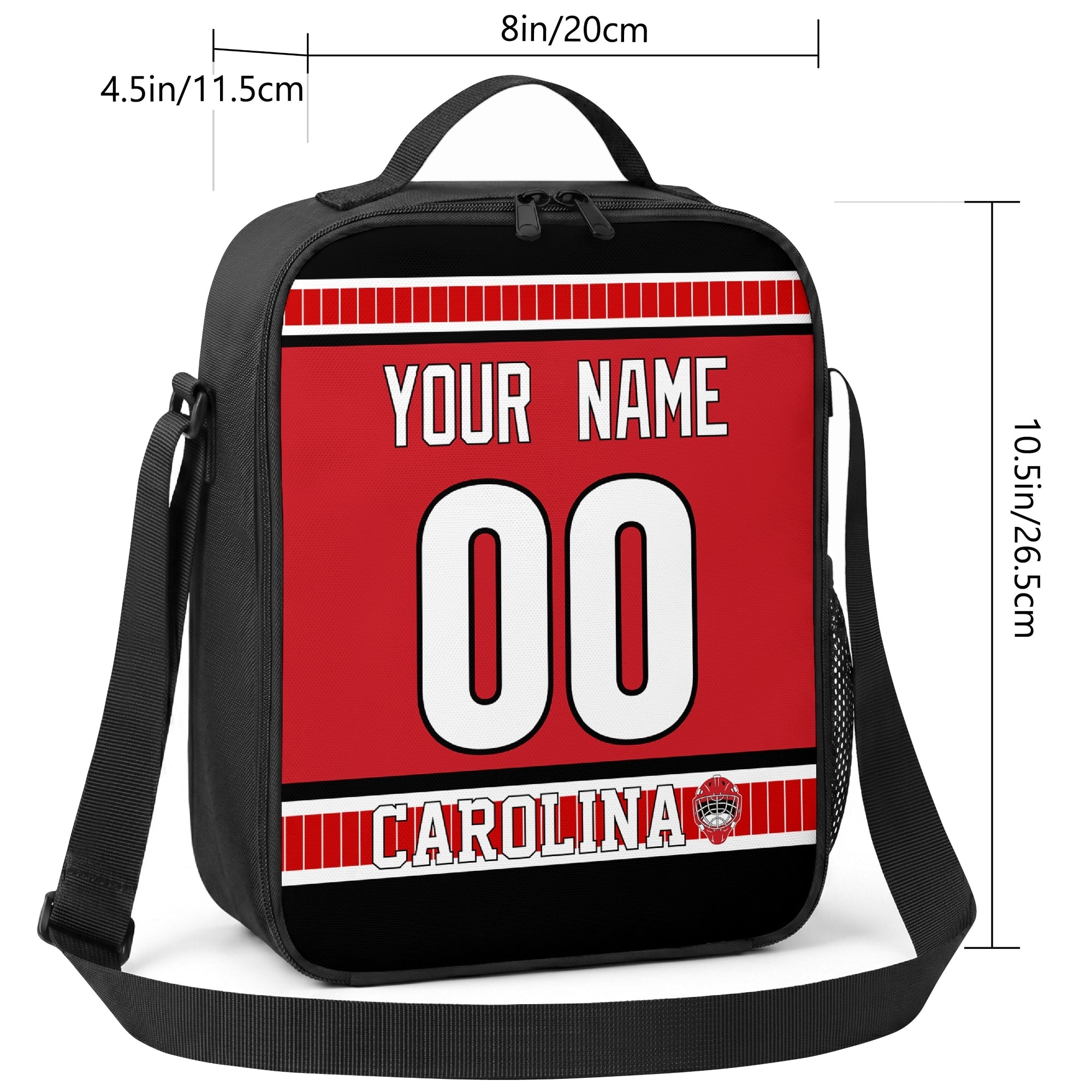 Carolina hockey shoulder bag size reference image