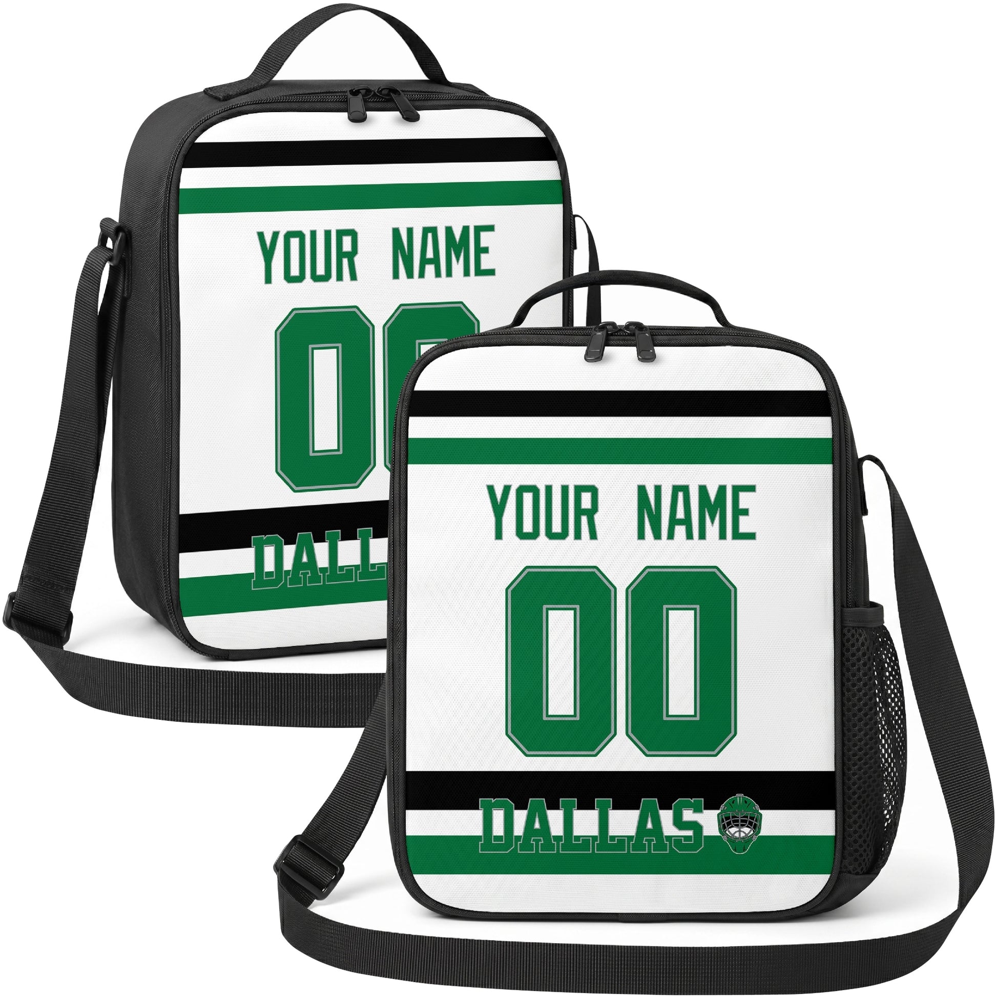 Dallas hockey shoulder bag display in White city-color style