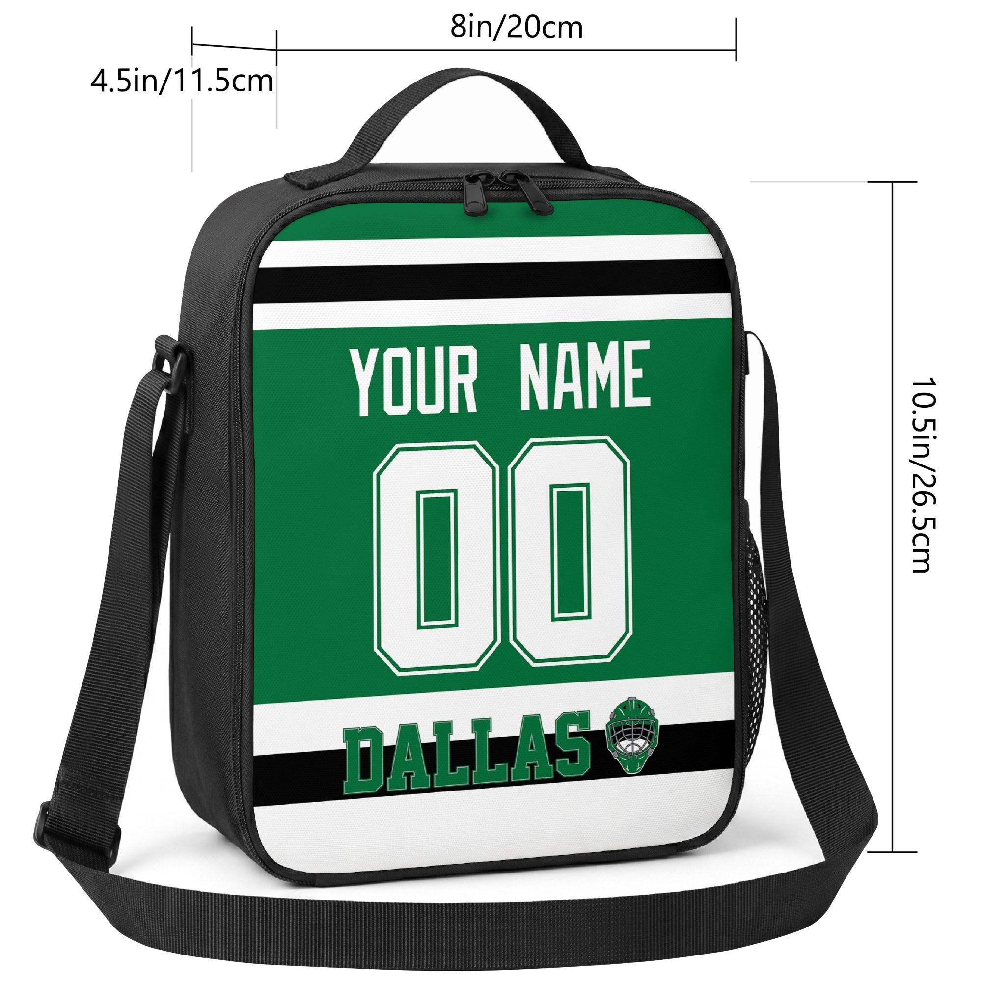 Dallas hockey shoulder bag size reference image