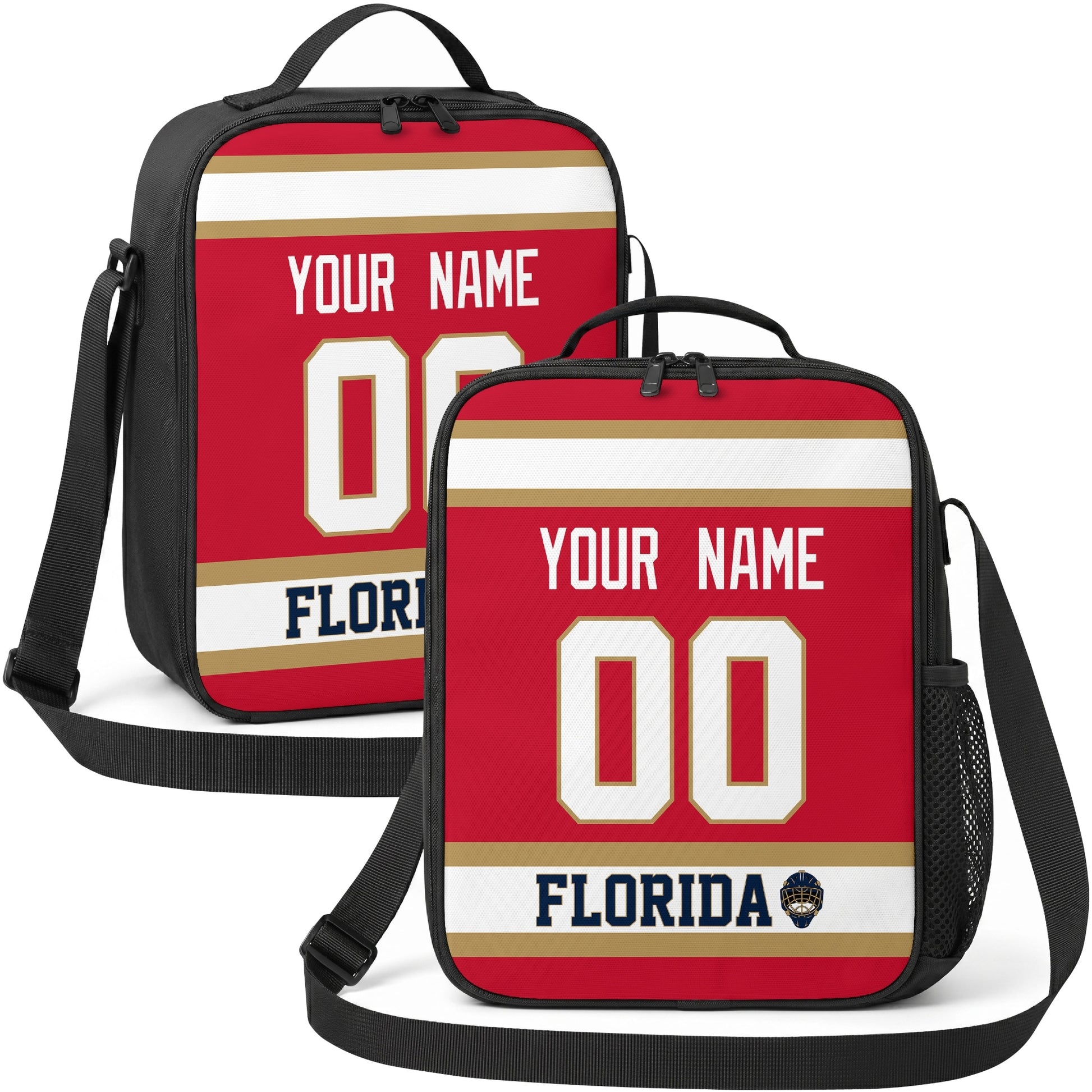 Florida hockey shoulder bag display in Red city-color style