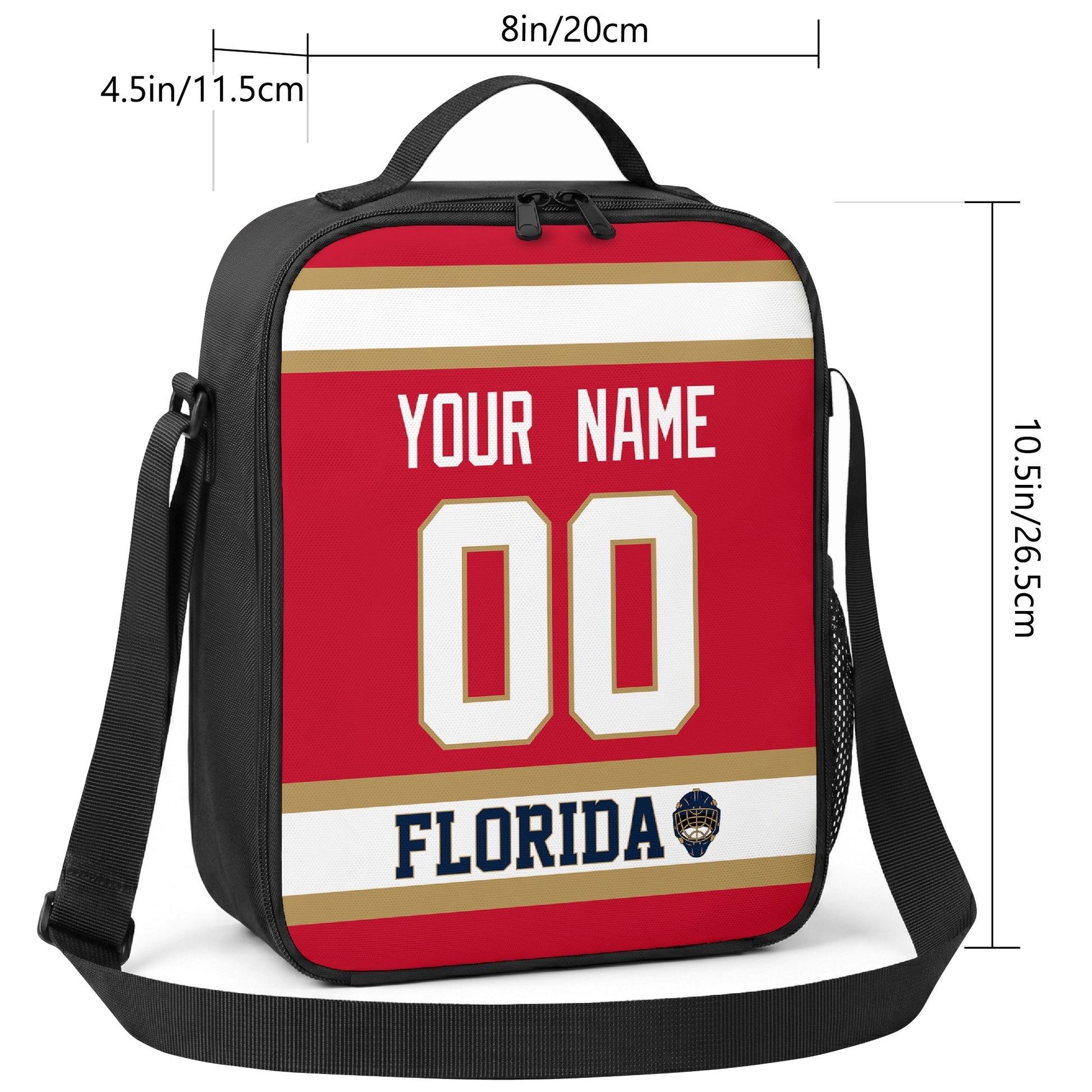 Florida hockey shoulder bag size reference image