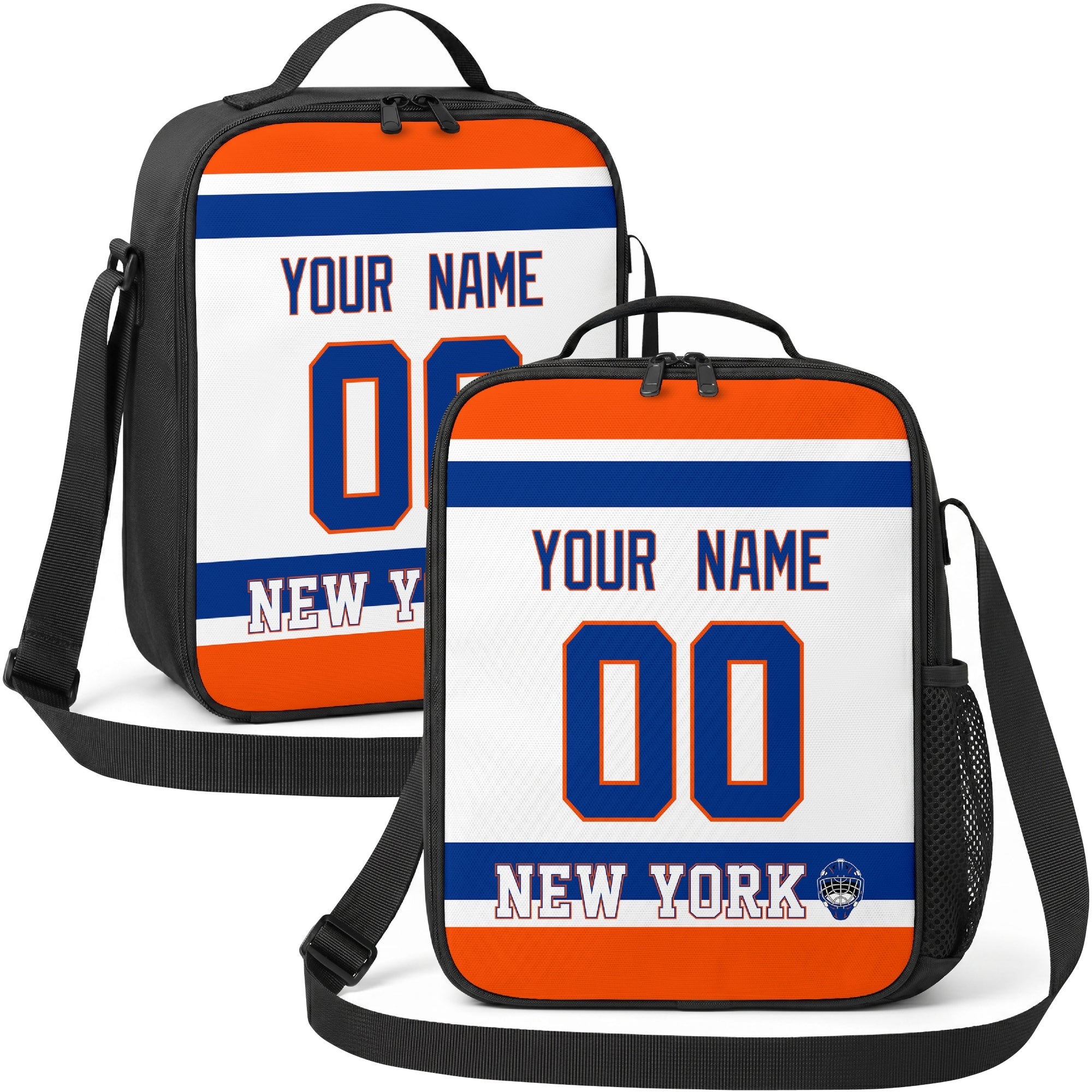 New York hockey shoulder bag display in White city-color style