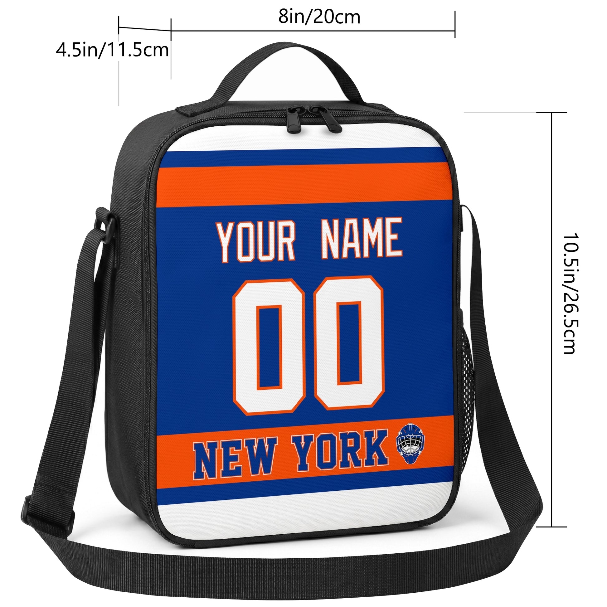 New York hockey shoulder bag size reference image