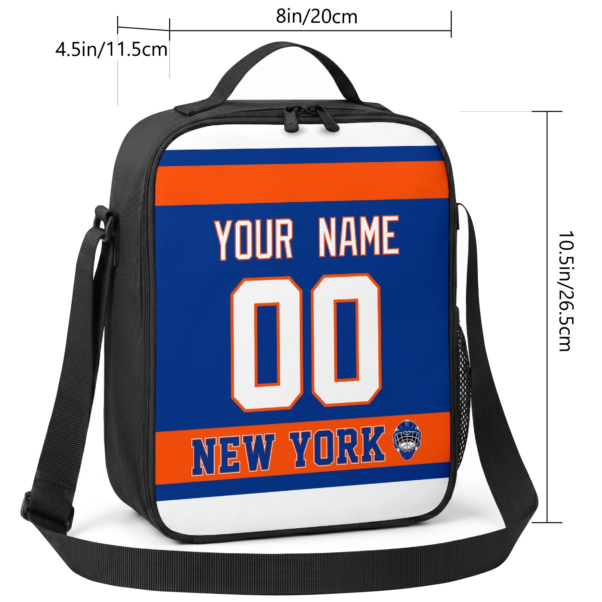 New York hockey shoulder bag size reference image