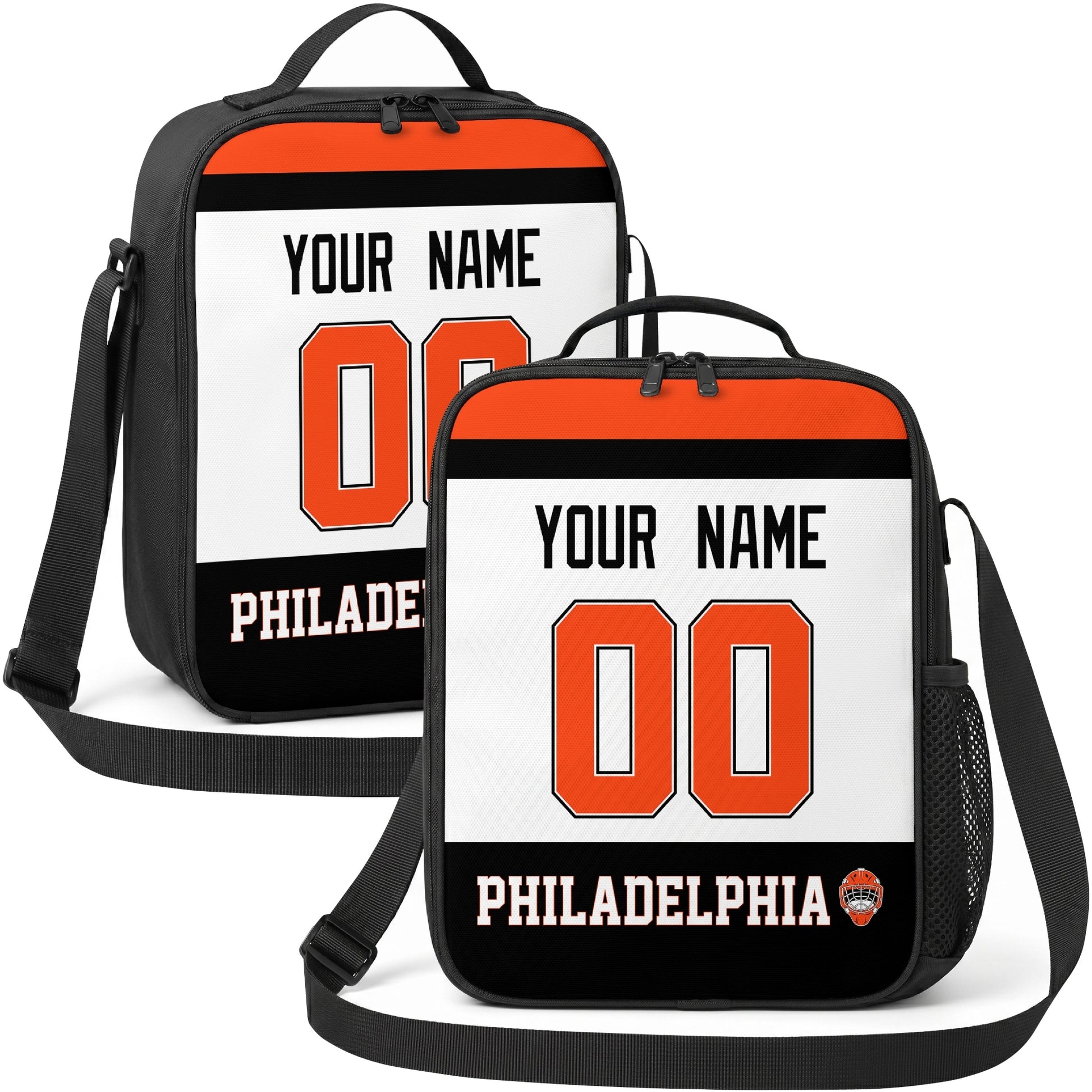 Philadelphia hockey shoulder bag display in White city-color style