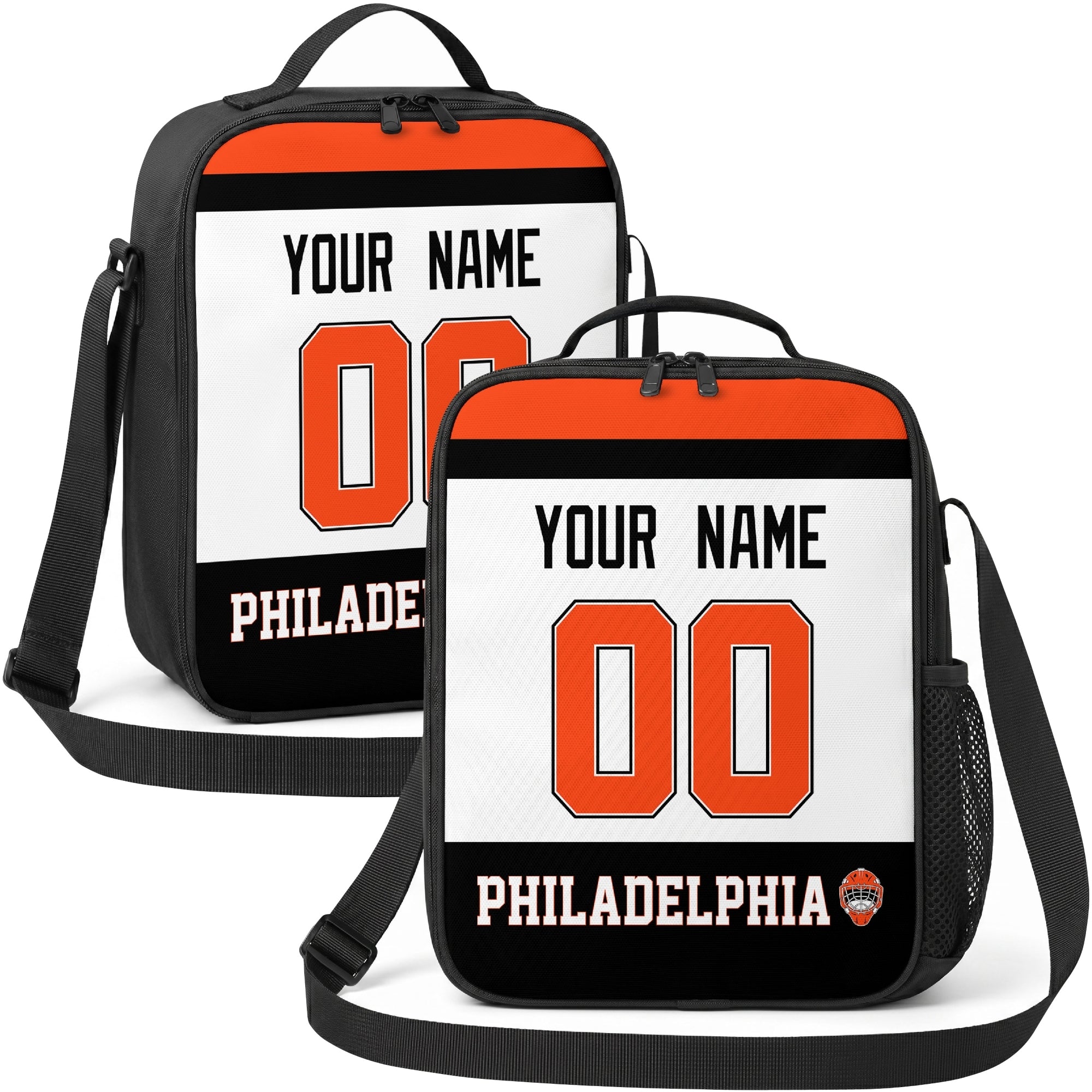 Philadelphia hockey shoulder bag display in White city-color style