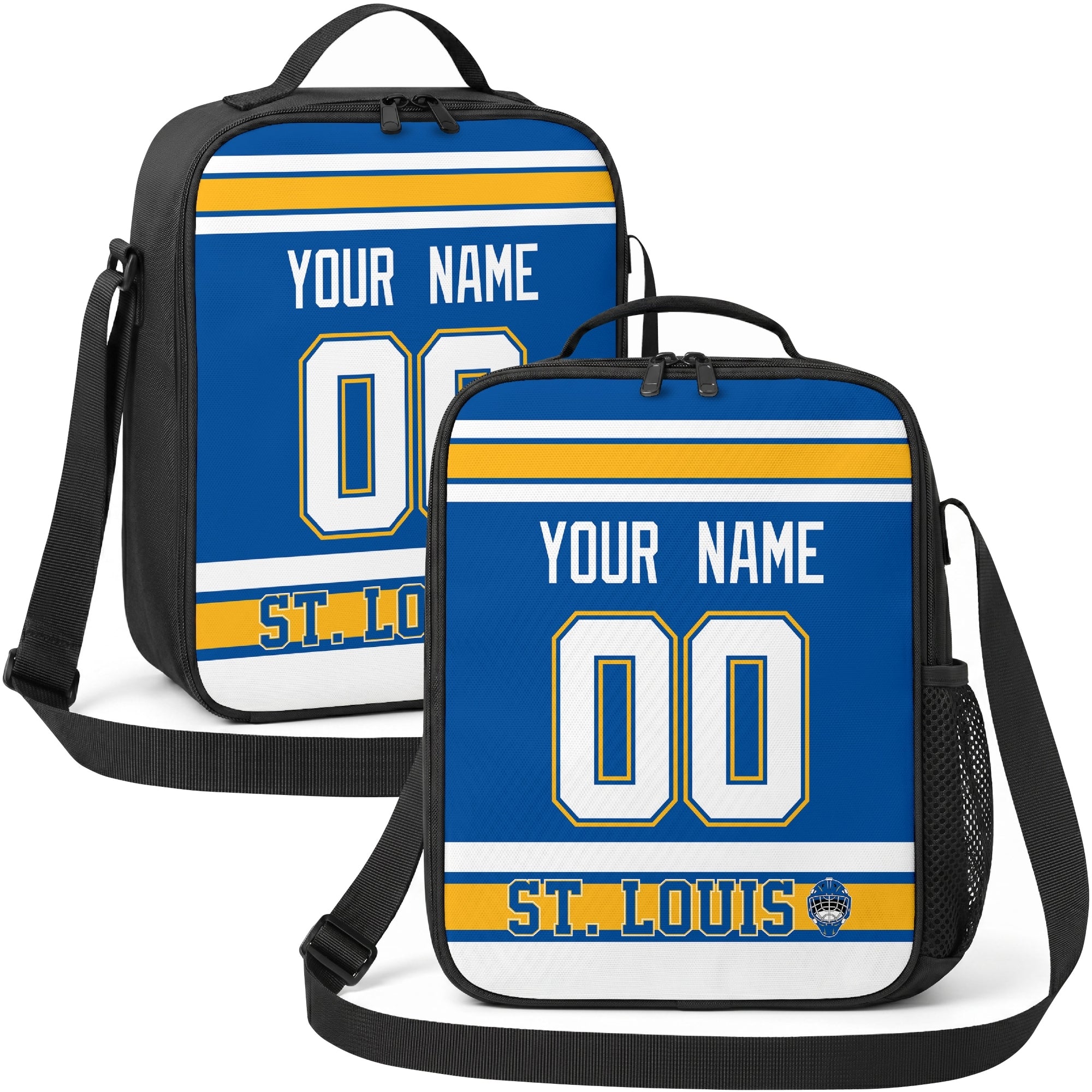St. Louis hockey shoulder bag display in Blue city-color style