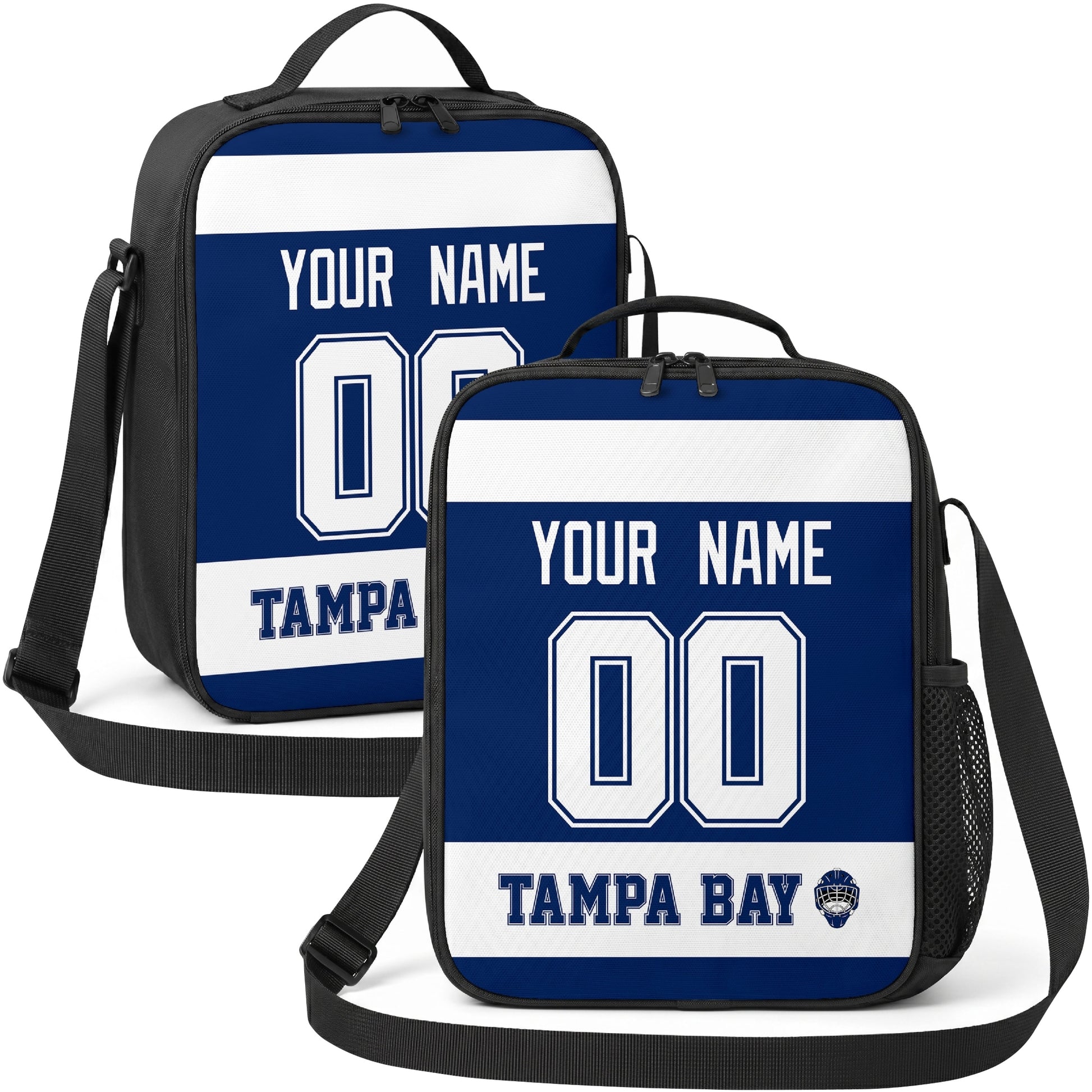 Tampa Bay hockey shoulder bag display in Blue city-color style