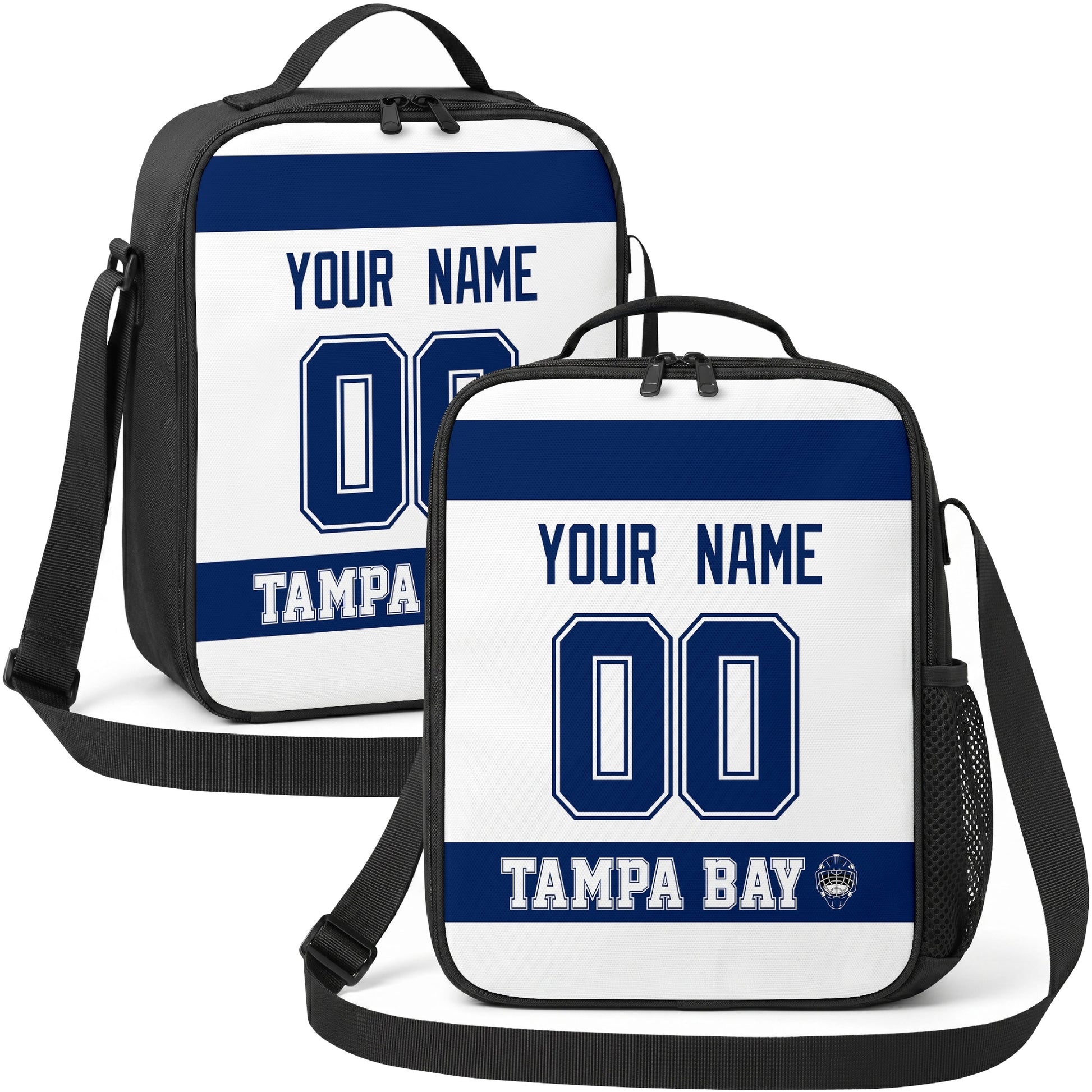 Tampa Bay hockey shoulder bag display in White city-color style