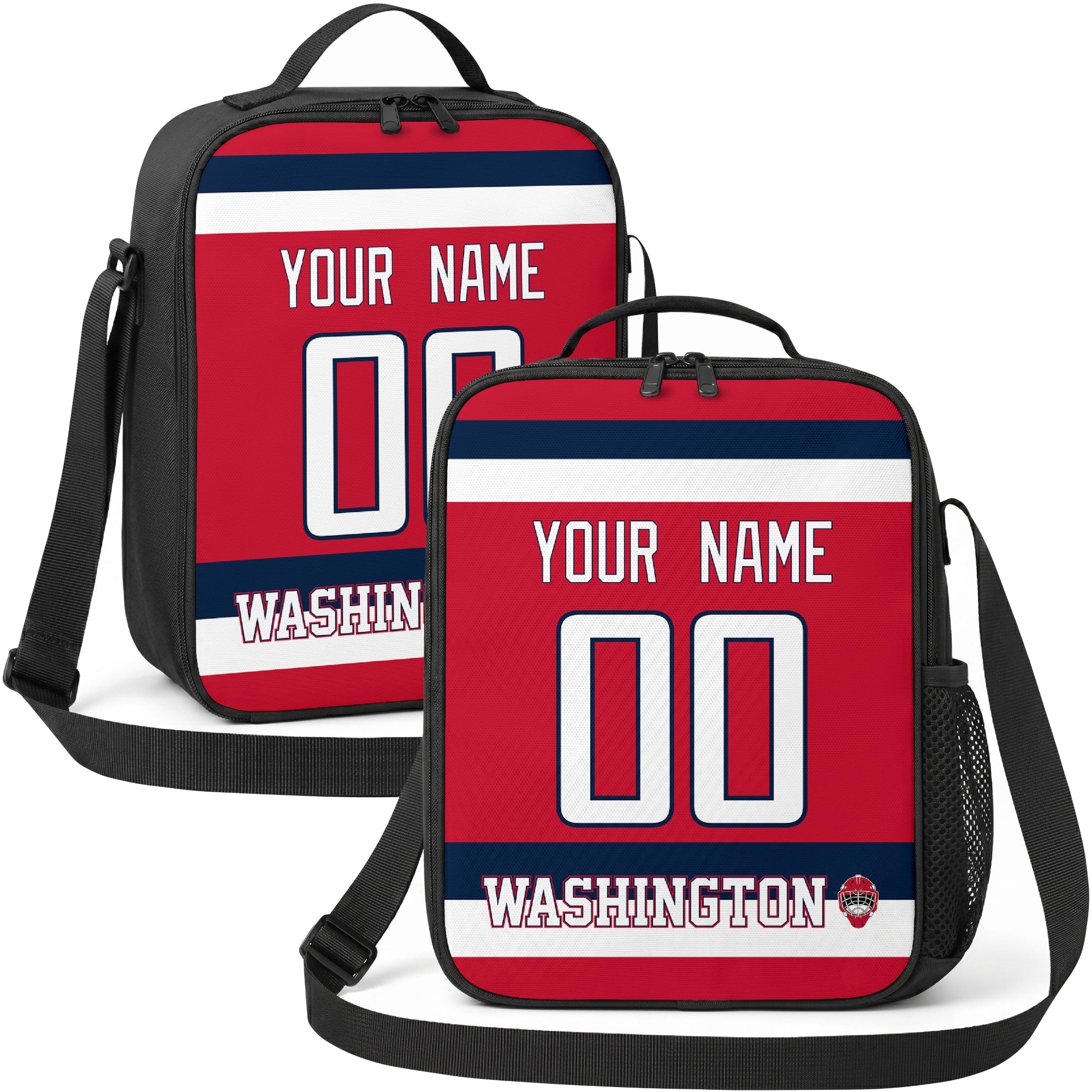 Washington hockey shoulder bag display in Red city-color style