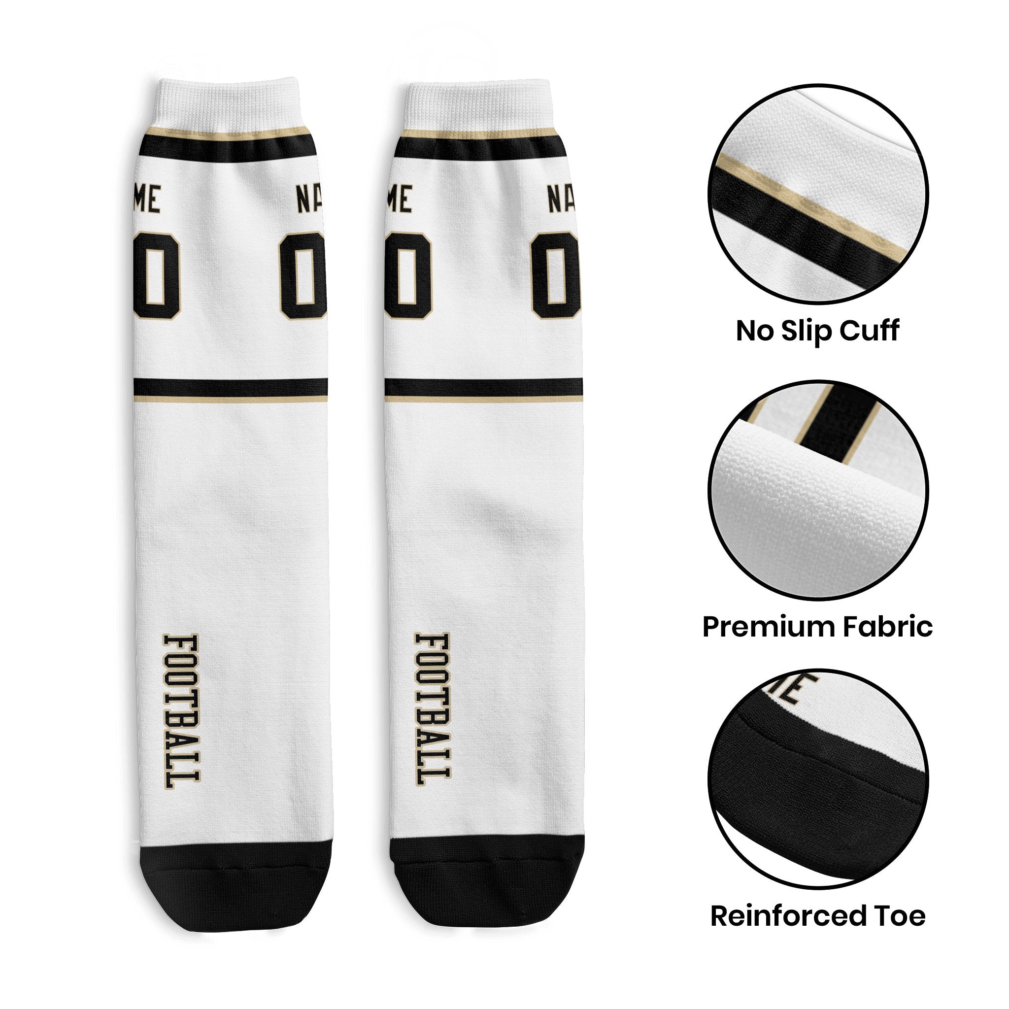 ANTKING New Orleans Socks 2 Pairs Custom any Name and Number for Men Women Gift ANTKING