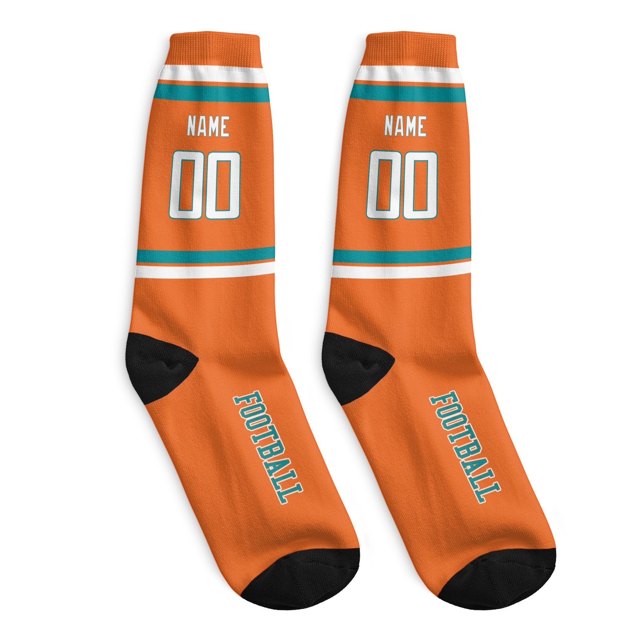 ANTKING Miami Long Socks 2 Pairs Custom any Name and Number for Men Women Gift ANTKING