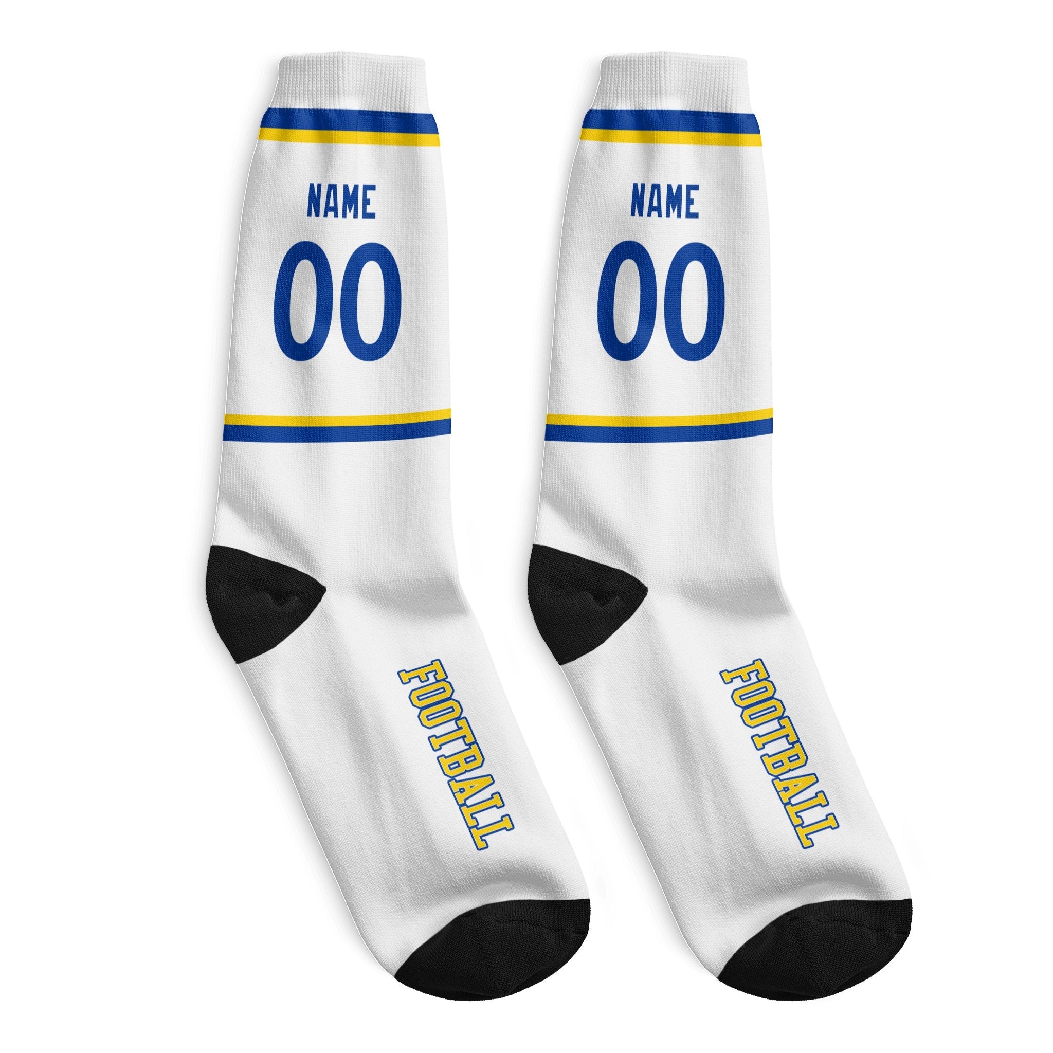 ANTKING Los Angeles Socks 2 Pairs Custom any Name and Number for Men Women Gift ANTKING