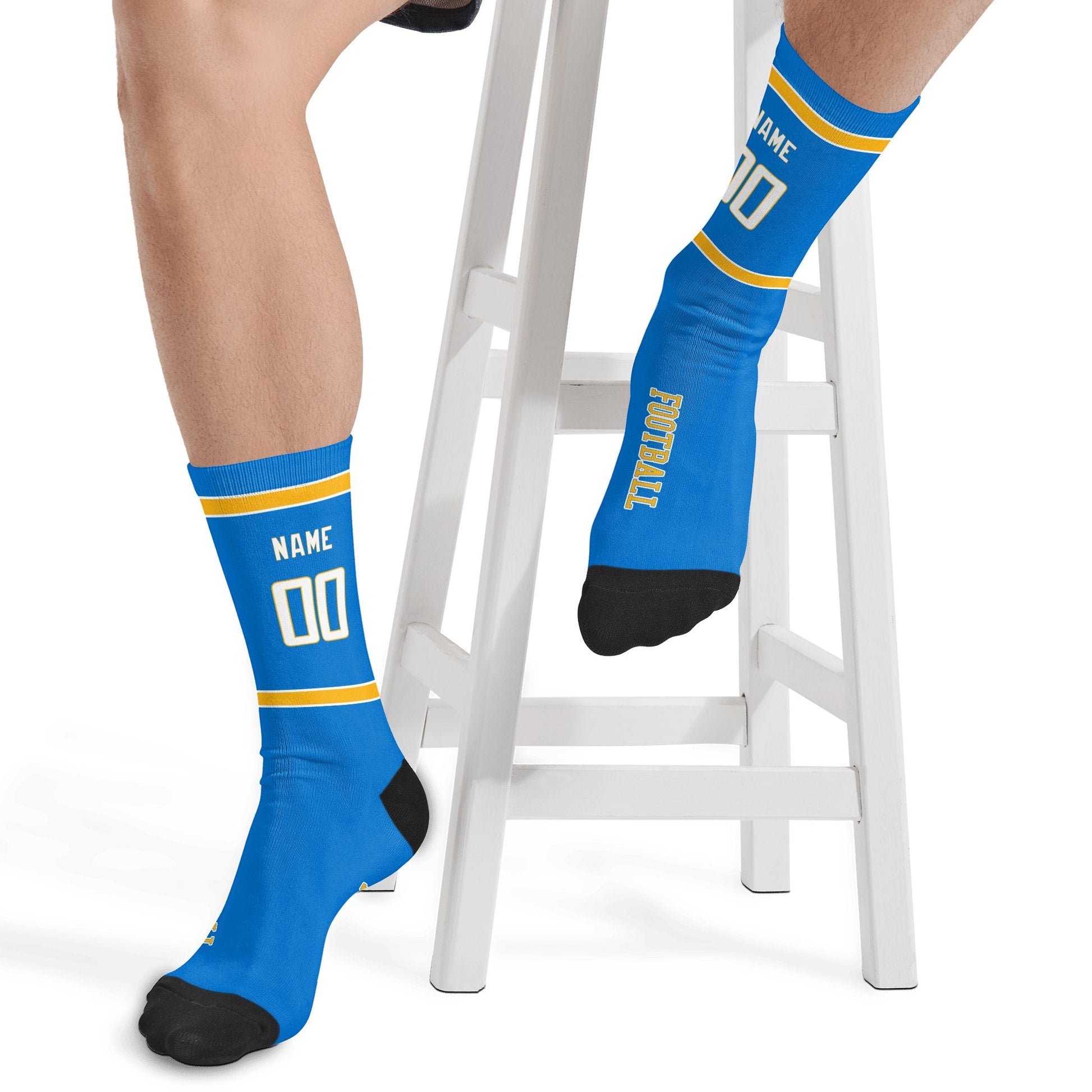 ANTKING Los Angeles C Socks 2 Pairs Custom any Name and Number for Men Women Gift ANTKING