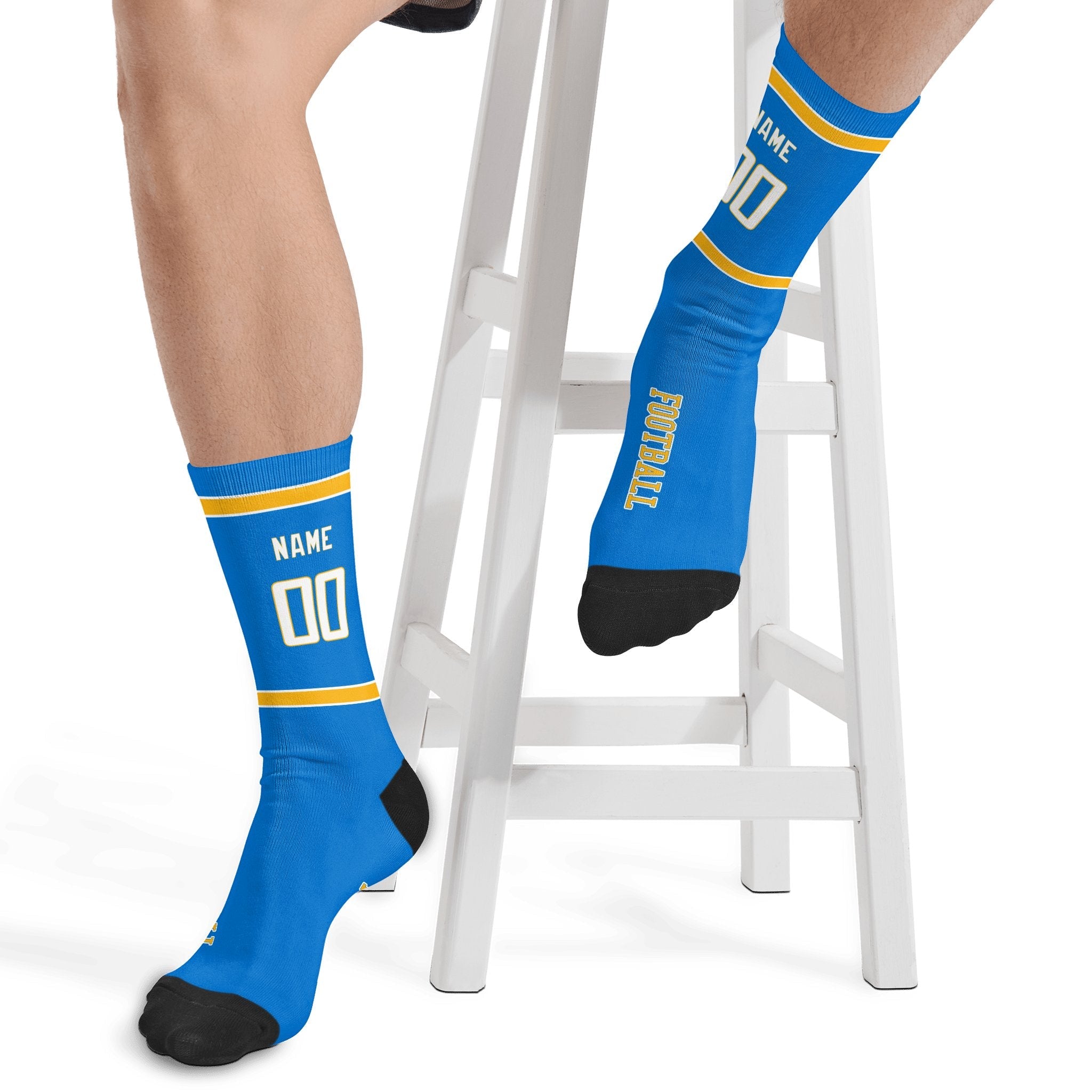 ANTKING Los Angeles C Socks 2 Pairs Custom any Name and Number for Men Women Gift ANTKING