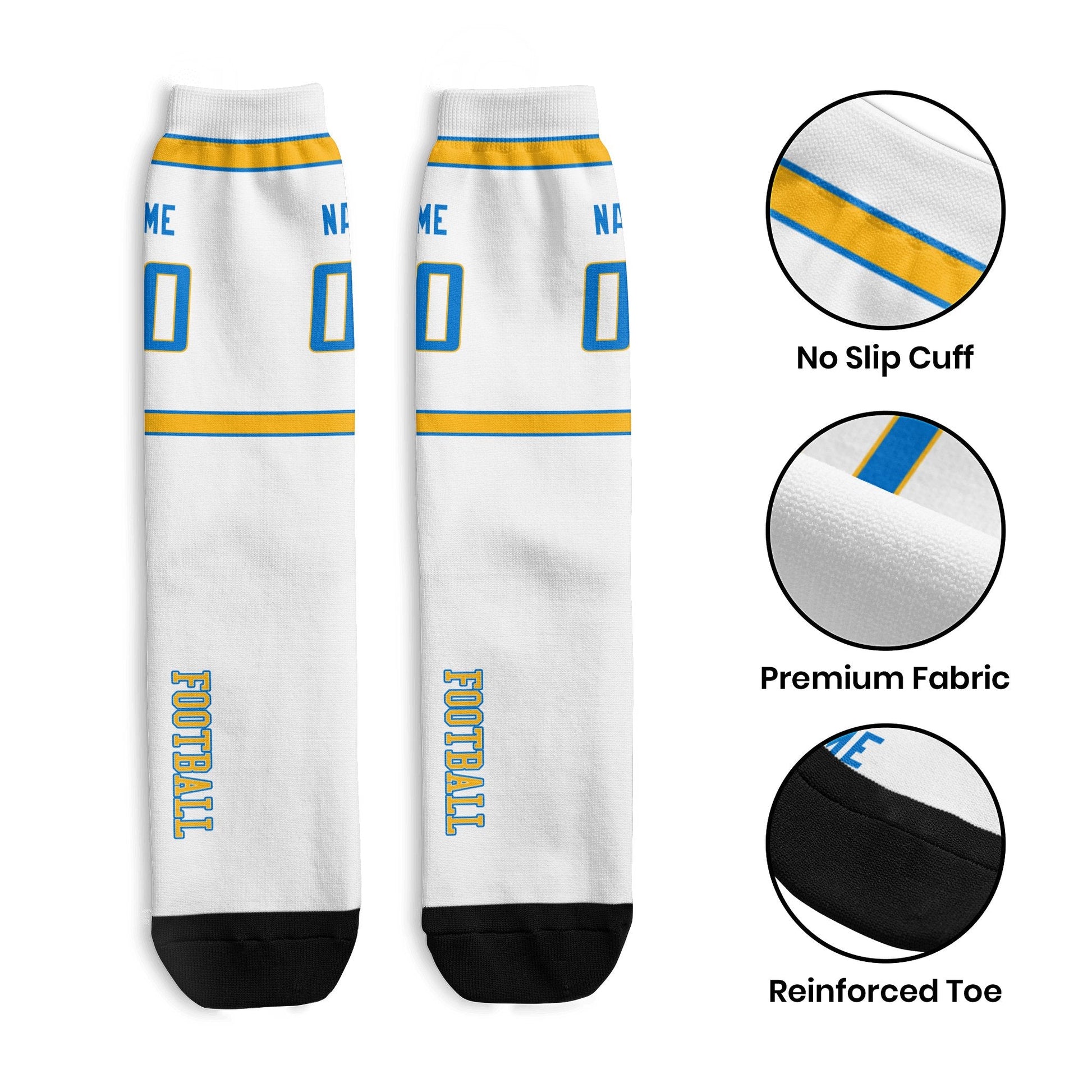 ANTKING Los Angeles C Socks 2 Pairs Custom any Name and Number for Men Women Gift ANTKING