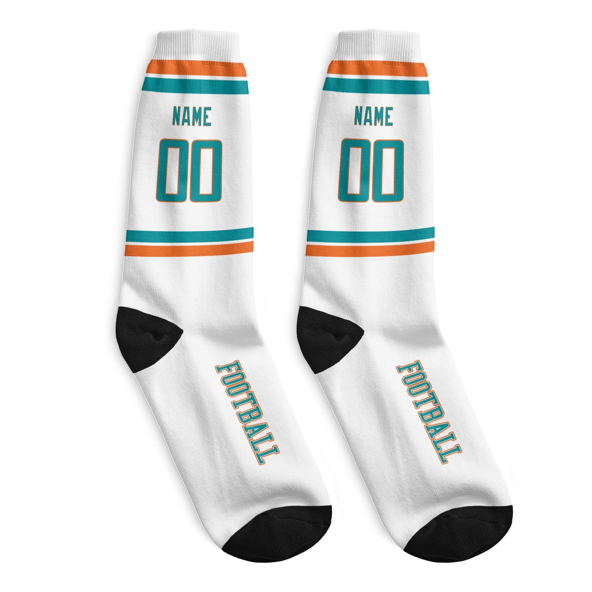 ANTKING Miami Long Socks 2 Pairs Custom any Name and Number for Men Women Gift ANTKING