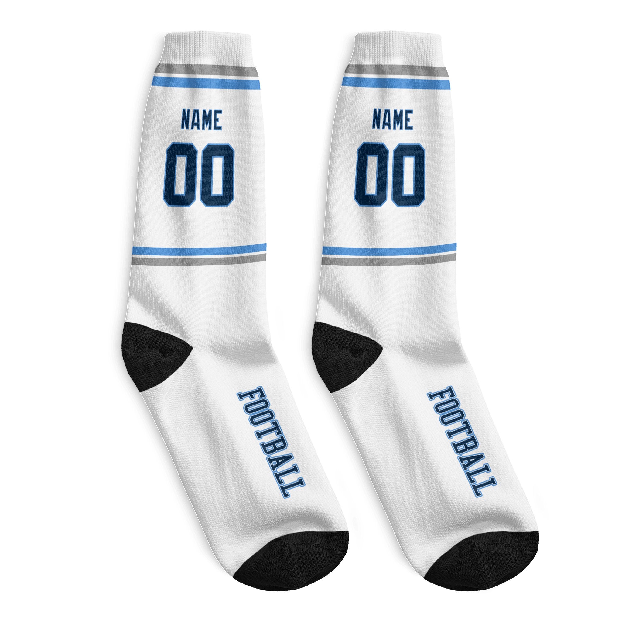 ANTKING Tennessee Socks 2 Pairs Custom any Name and Number for Men Women Gift ANTKING