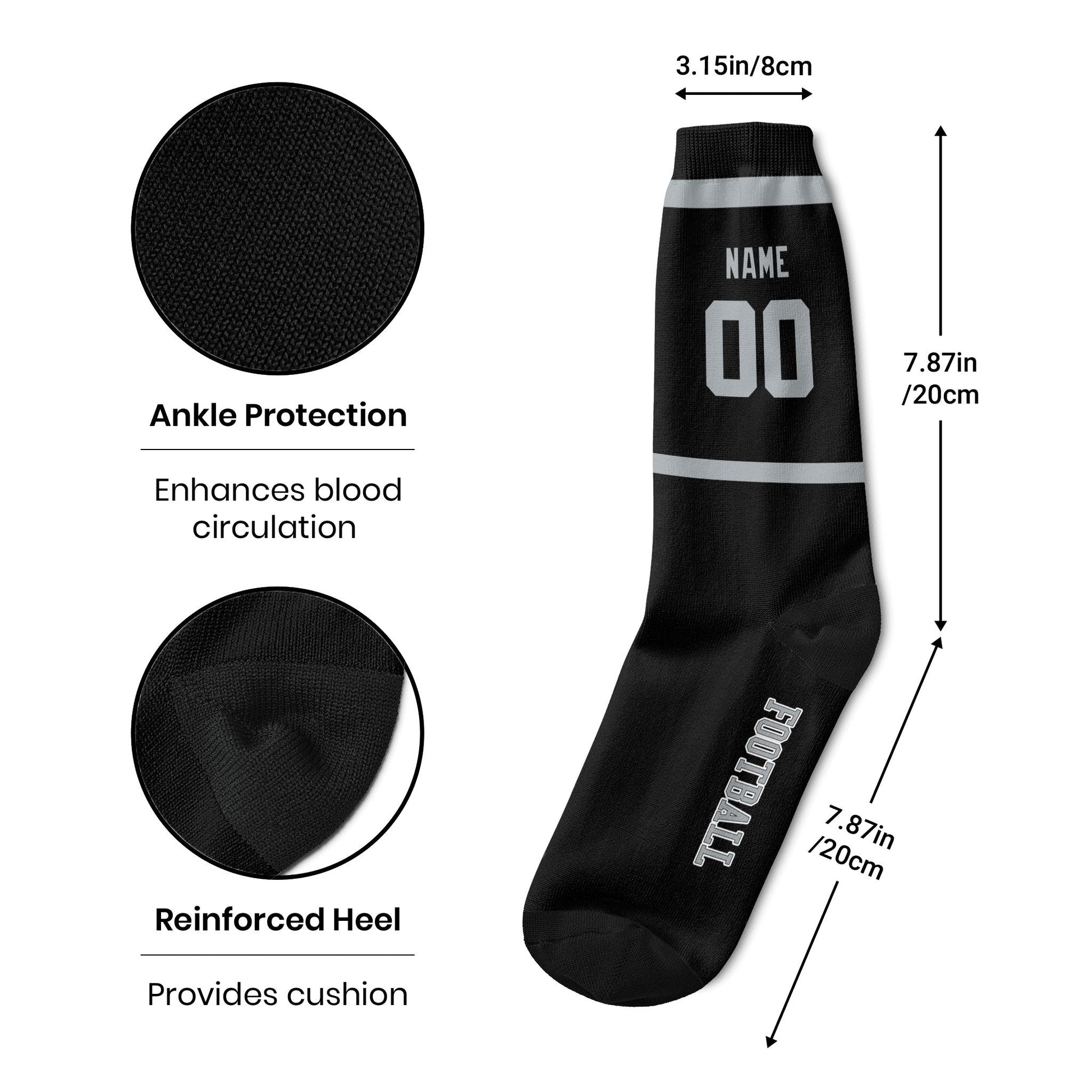 ANTKING Las Vegas Socks 2 Pairs Custom any Name and Number for Men Women Gift ANTKING