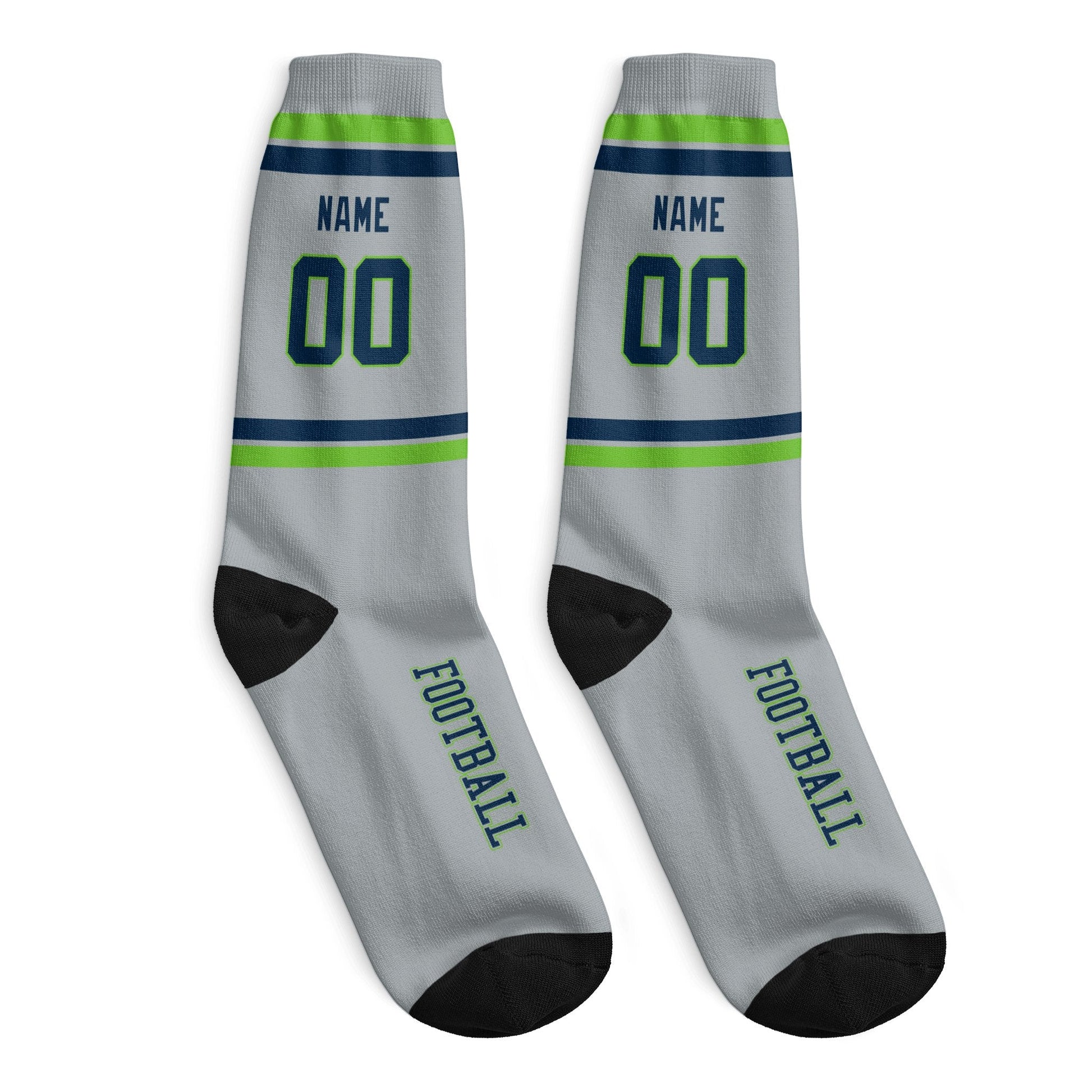 ANTKING Seattle Socks 2 Pairs Custom any Name and Number for Men Women Gift ANTKING