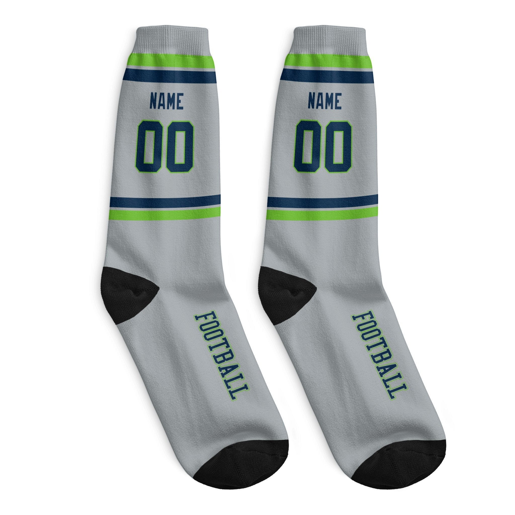 ANTKING Seattle Socks 2 Pairs Custom any Name and Number for Men Women Gift ANTKING