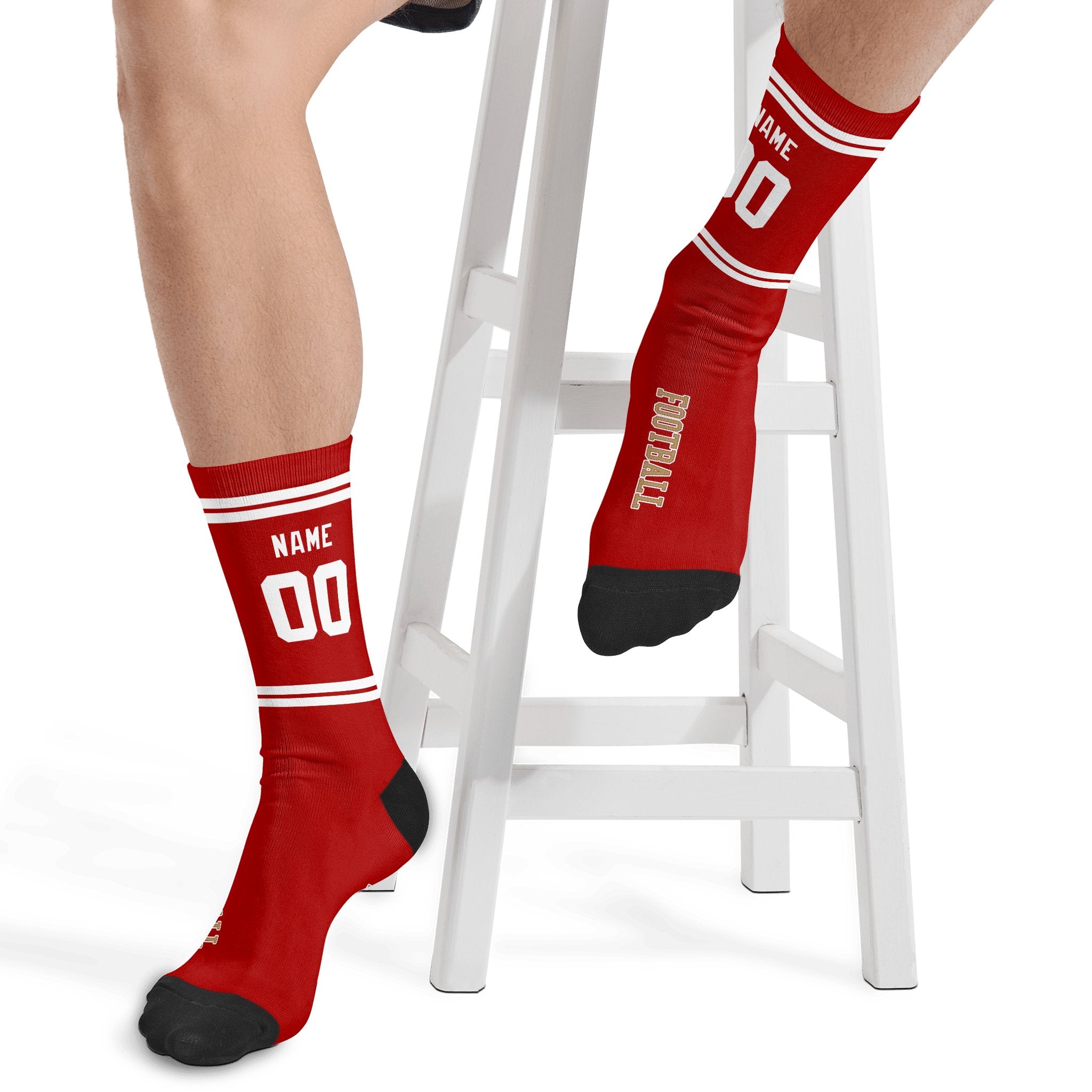 ANTKING San Francisco Socks 2 Pairs Custom any Name and Number for Men Women Gift ANTKING
