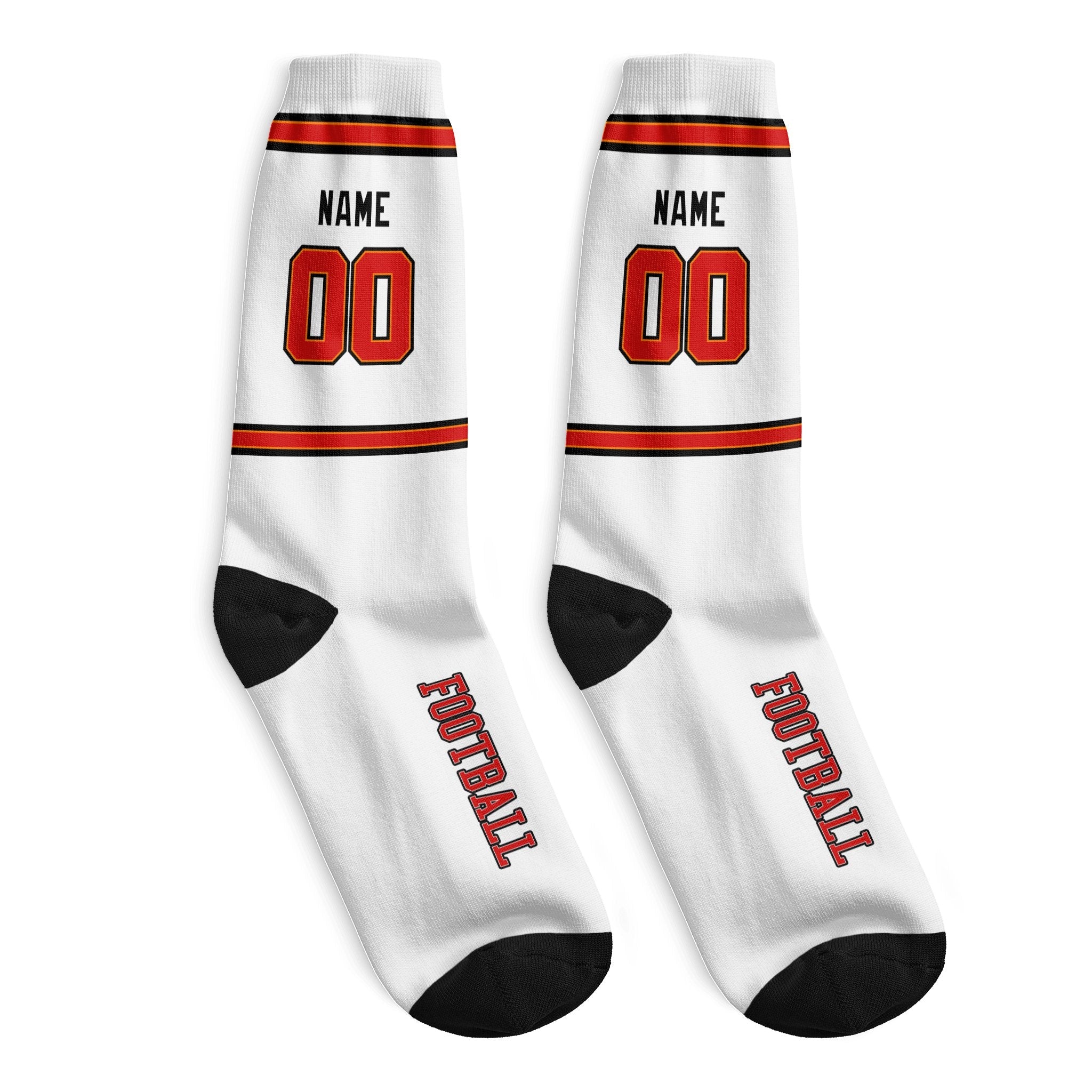 ANTKING Tampa Socks 2 Pairs Custom any Name and Number for Men Women Gift ANTKING