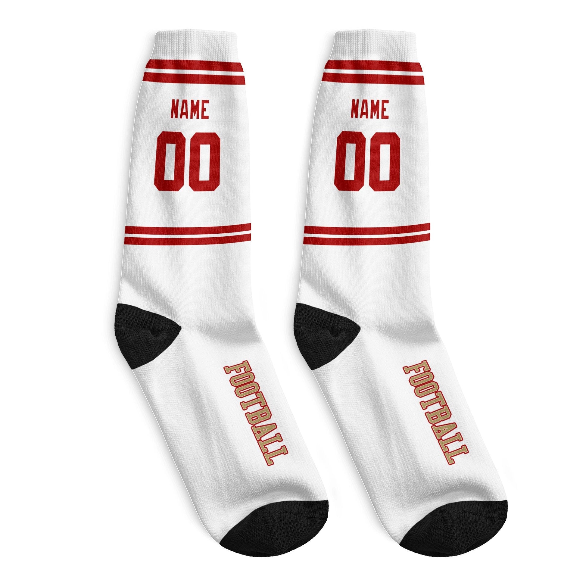 ANTKING San Francisco Socks 2 Pairs Custom any Name and Number for Men Women Gift ANTKING
