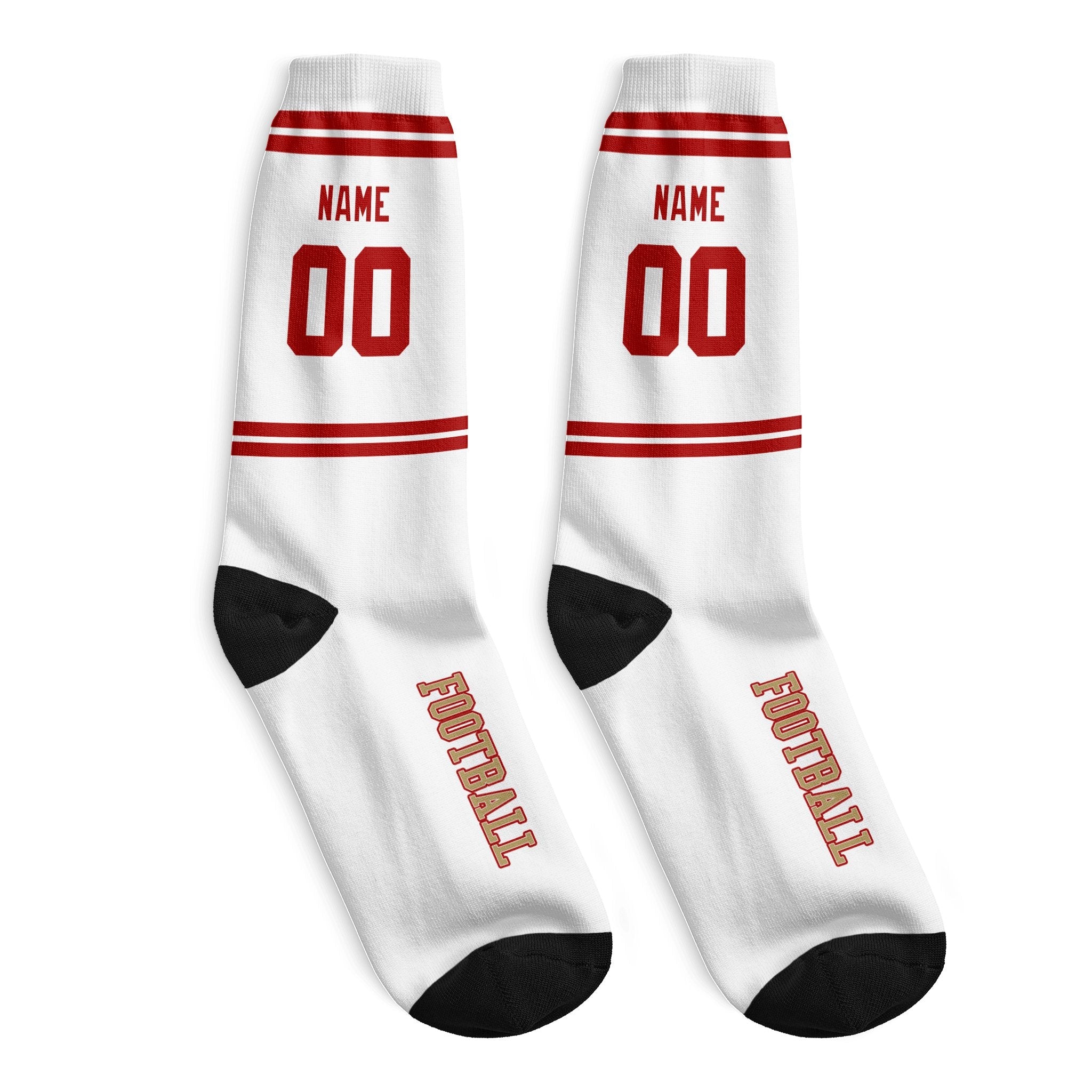 ANTKING San Francisco Socks 2 Pairs Custom any Name and Number for Men Women Gift ANTKING