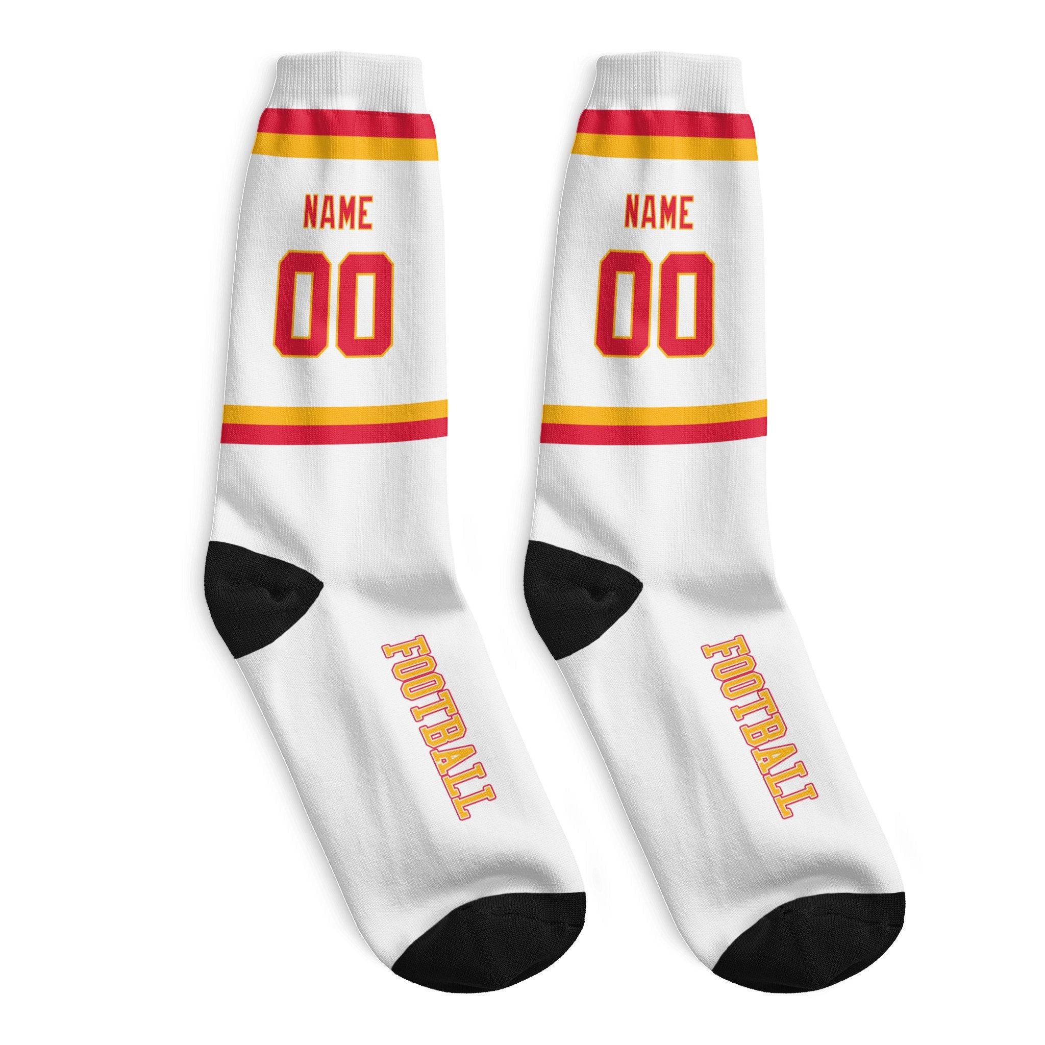 ANTKING Kansas Socks 2 Pairs Custom any Name and Number for Men Women Gift ANTKING
