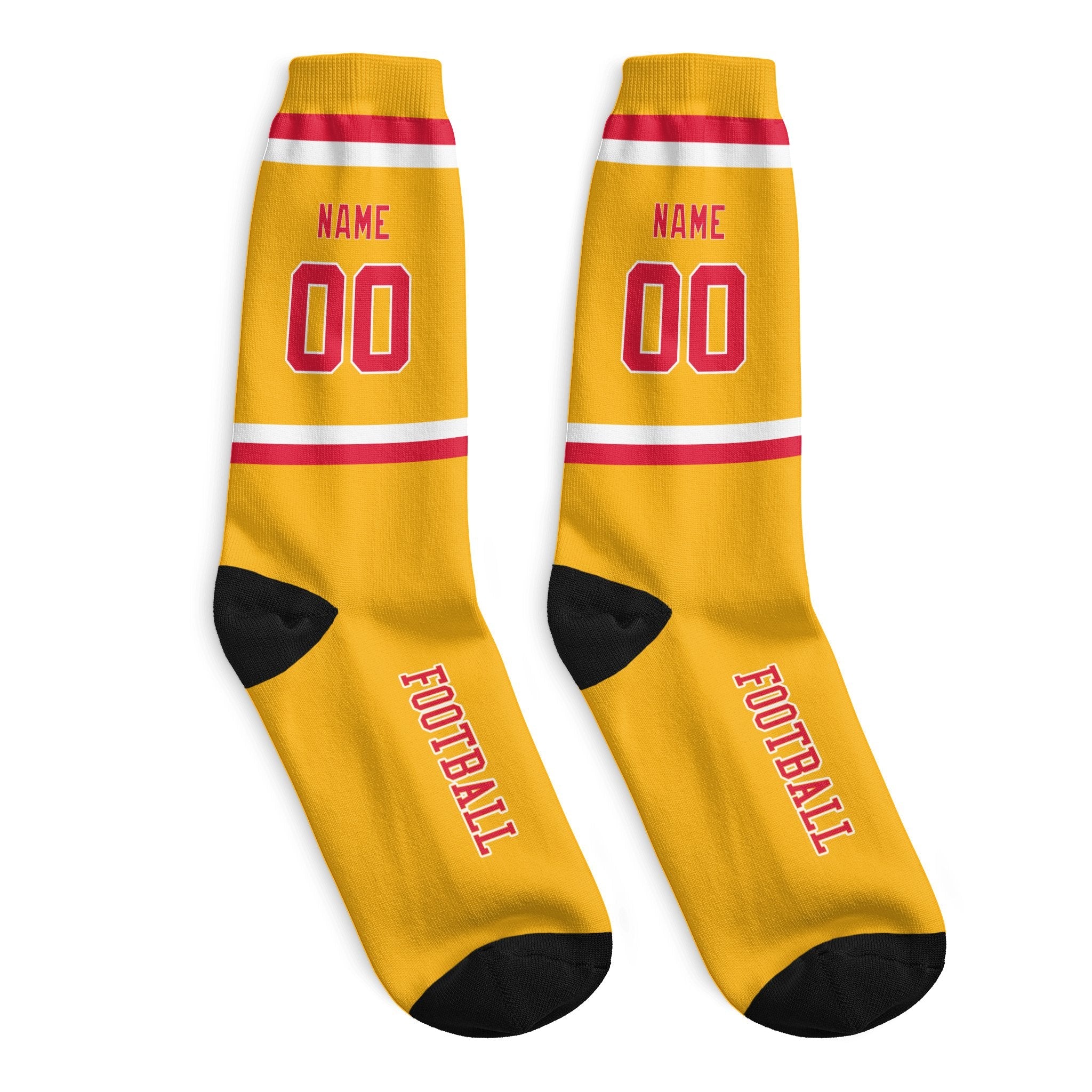 ANTKING Kansas Socks 2 Pairs Custom any Name and Number for Men Women Gift ANTKING