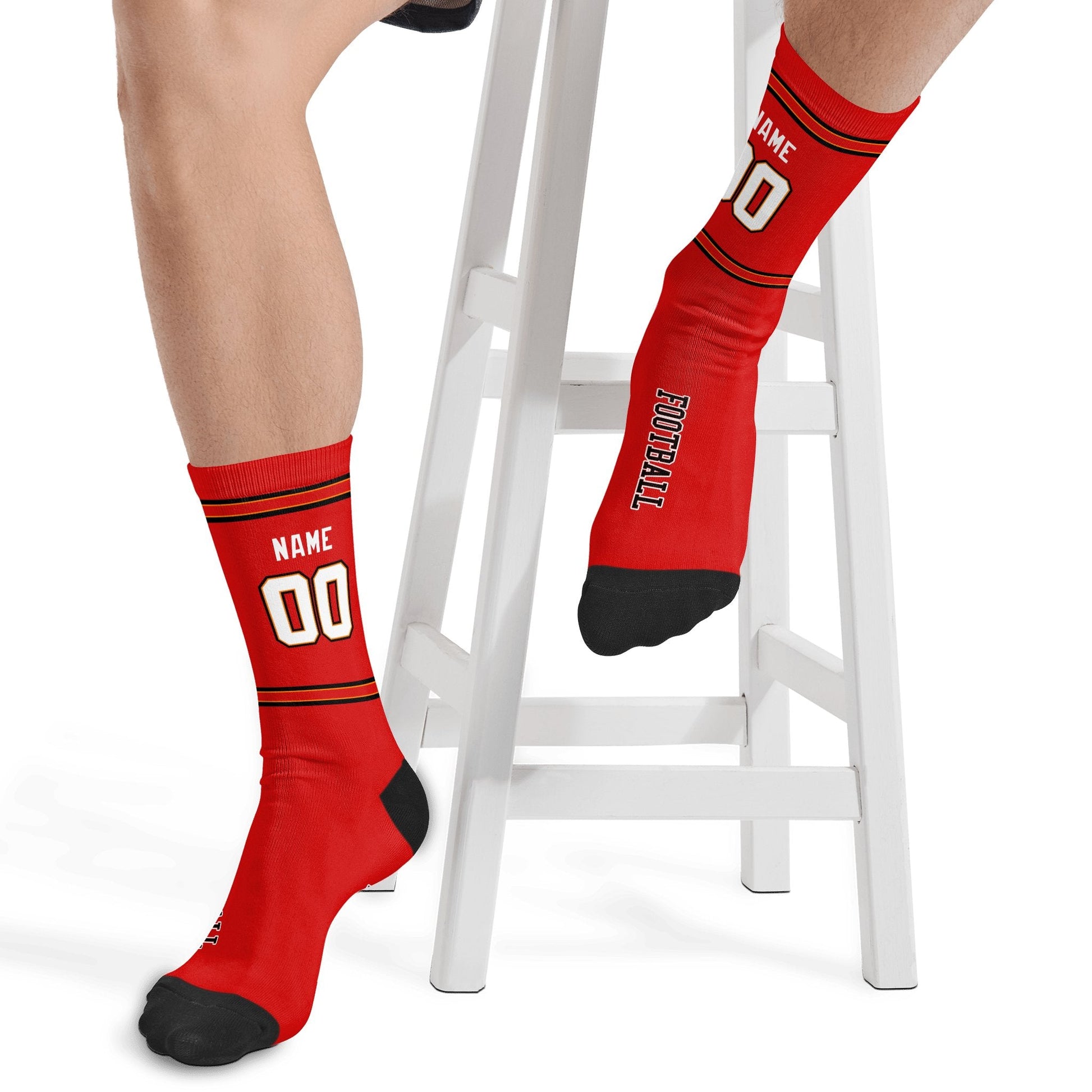 ANTKING Tampa Socks 2 Pairs Custom any Name and Number for Men Women Gift ANTKING