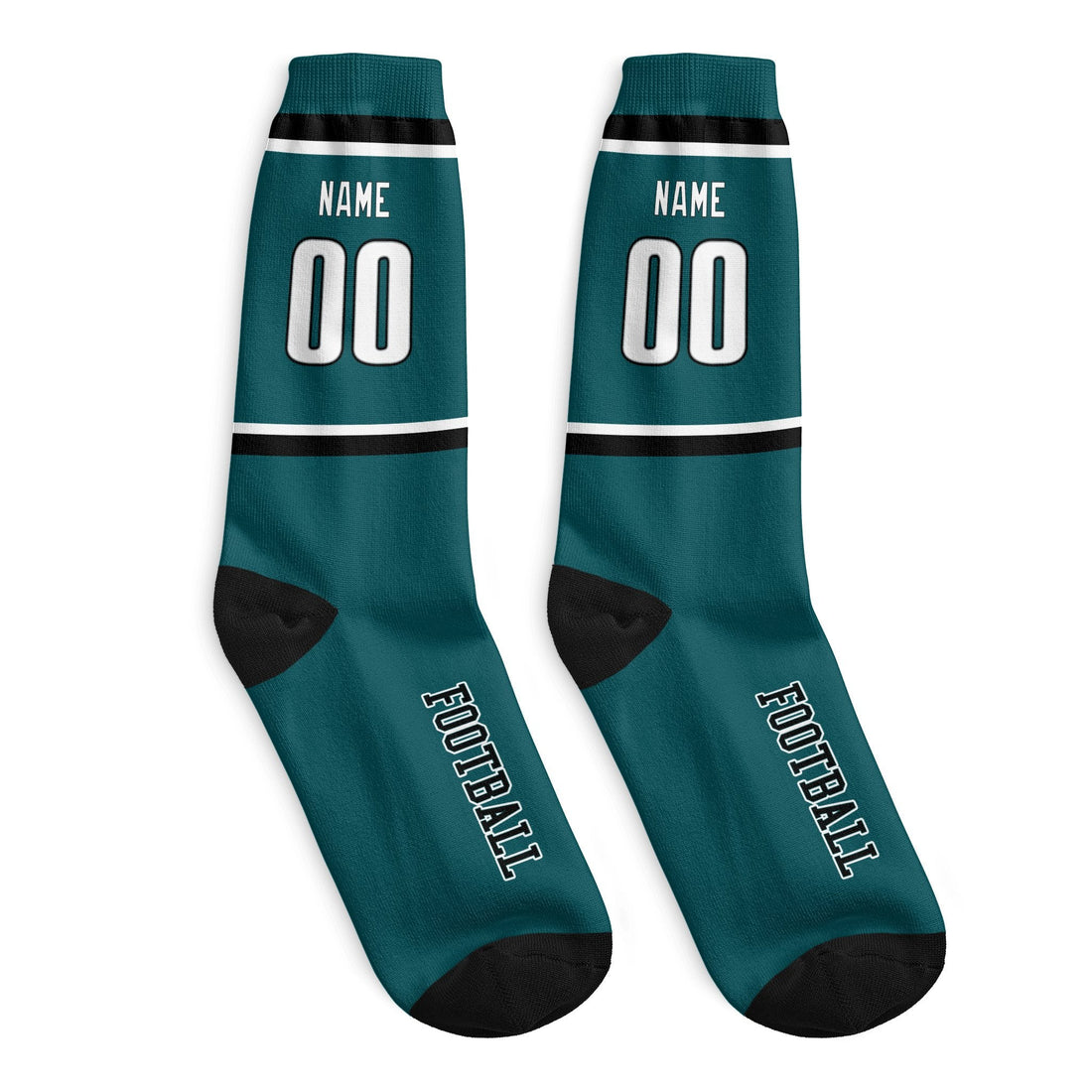 Custom Philadelphia Football Socks - Personalized Athletic Fan Crew Socks - Antking