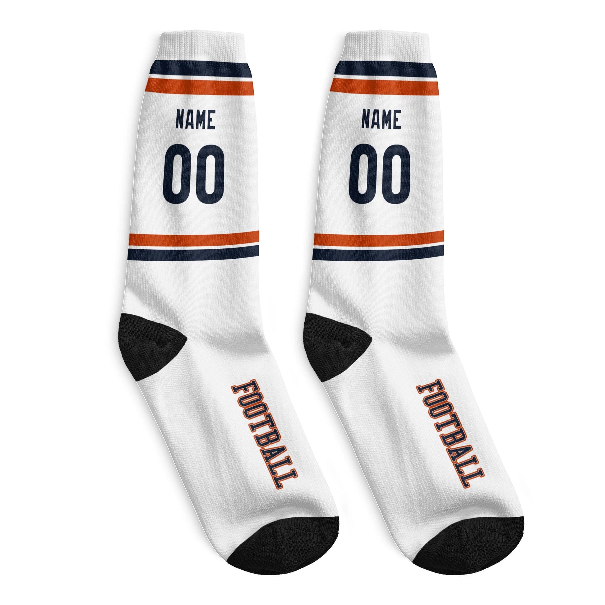 ANTKING Chicago Socks 2 Pairs Custom any Name and Number for Men Women Gift ANTKING