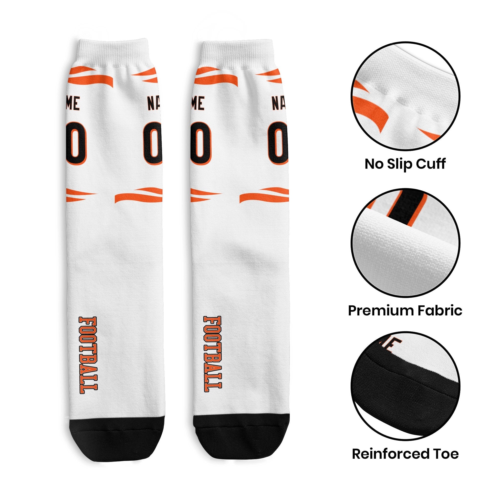 ANTKING Socks 2 Pairs Custom any Name and Number for Men Women Gift ANTKING