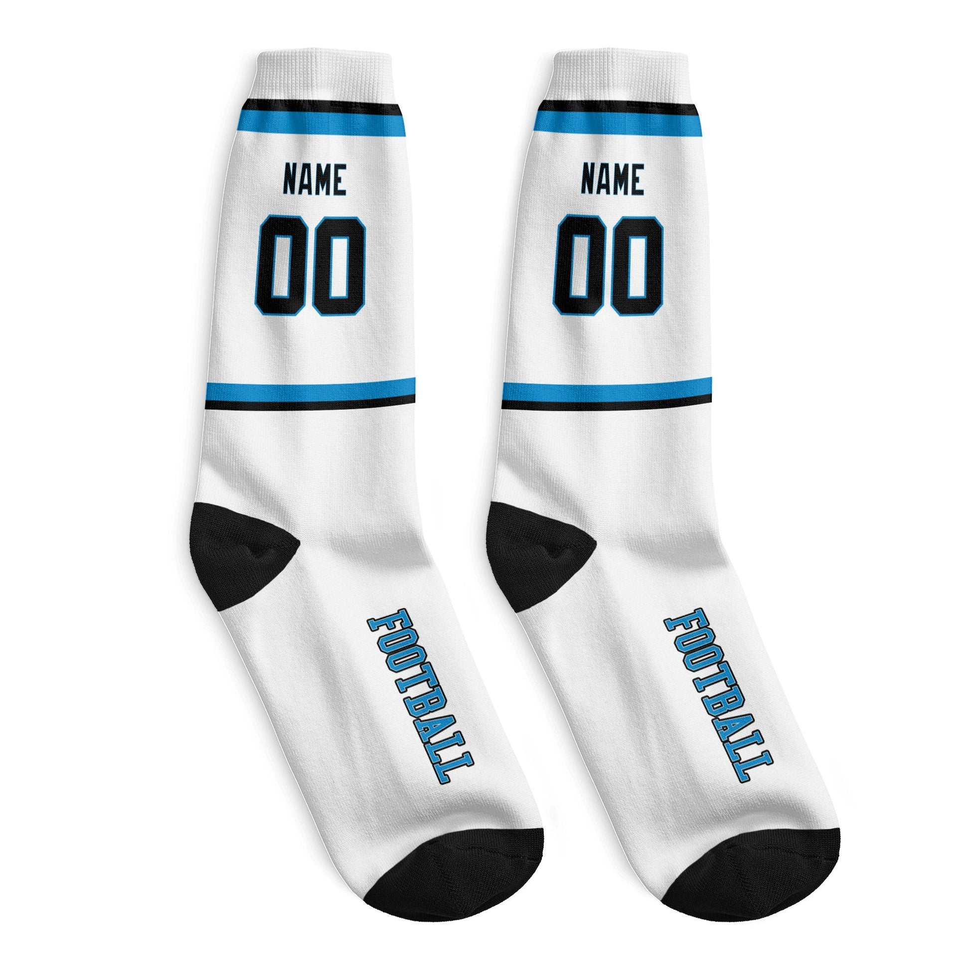 ANTKING Carolina Socks 2 Pairs Custom any Name and Number for Men Women Gift ANTKING