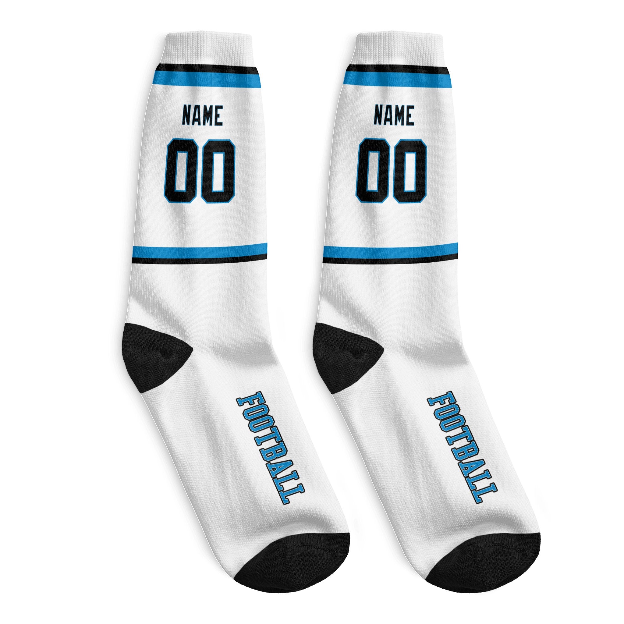 ANTKING Carolina Socks 2 Pairs Custom any Name and Number for Men Women Gift ANTKING