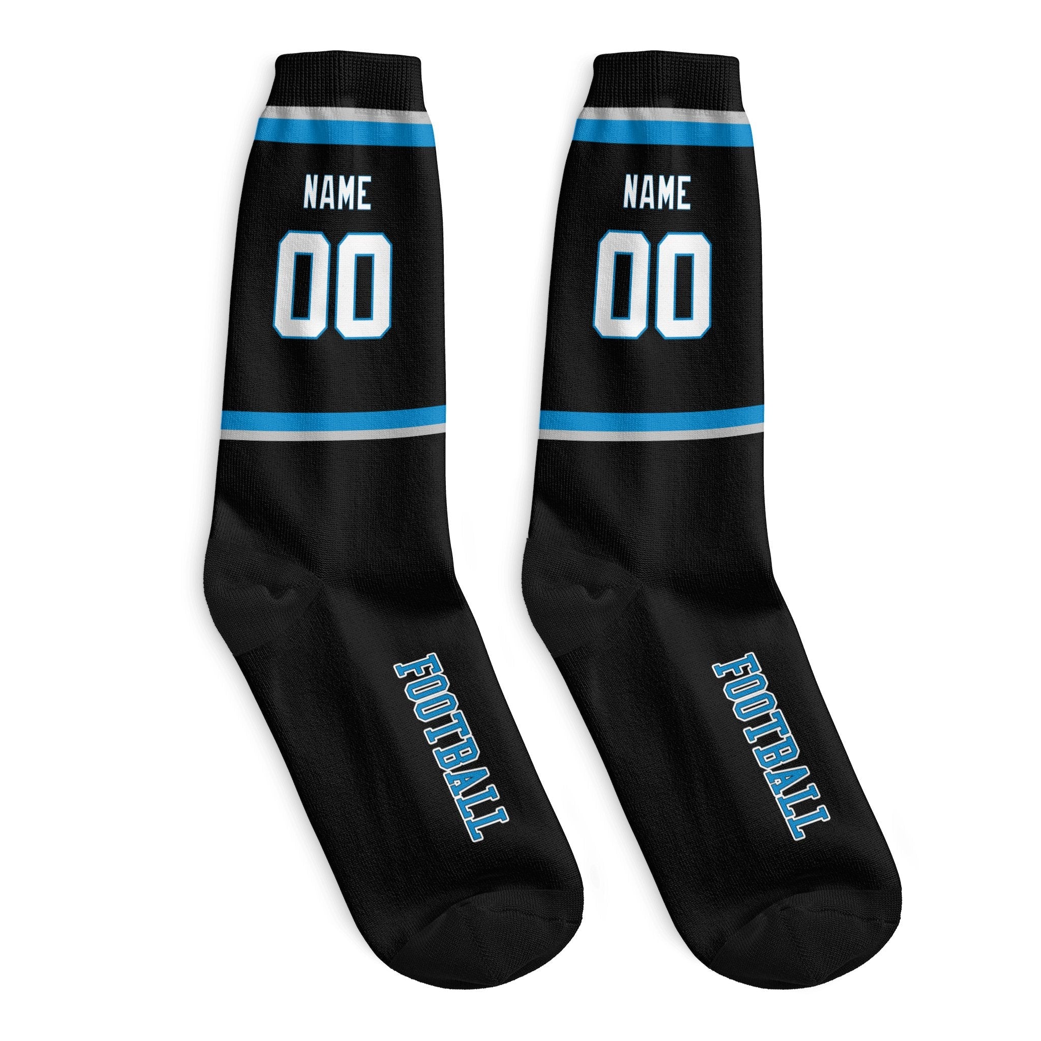 ANTKING Carolina Socks 2 Pairs Custom any Name and Number for Men Women Gift ANTKING